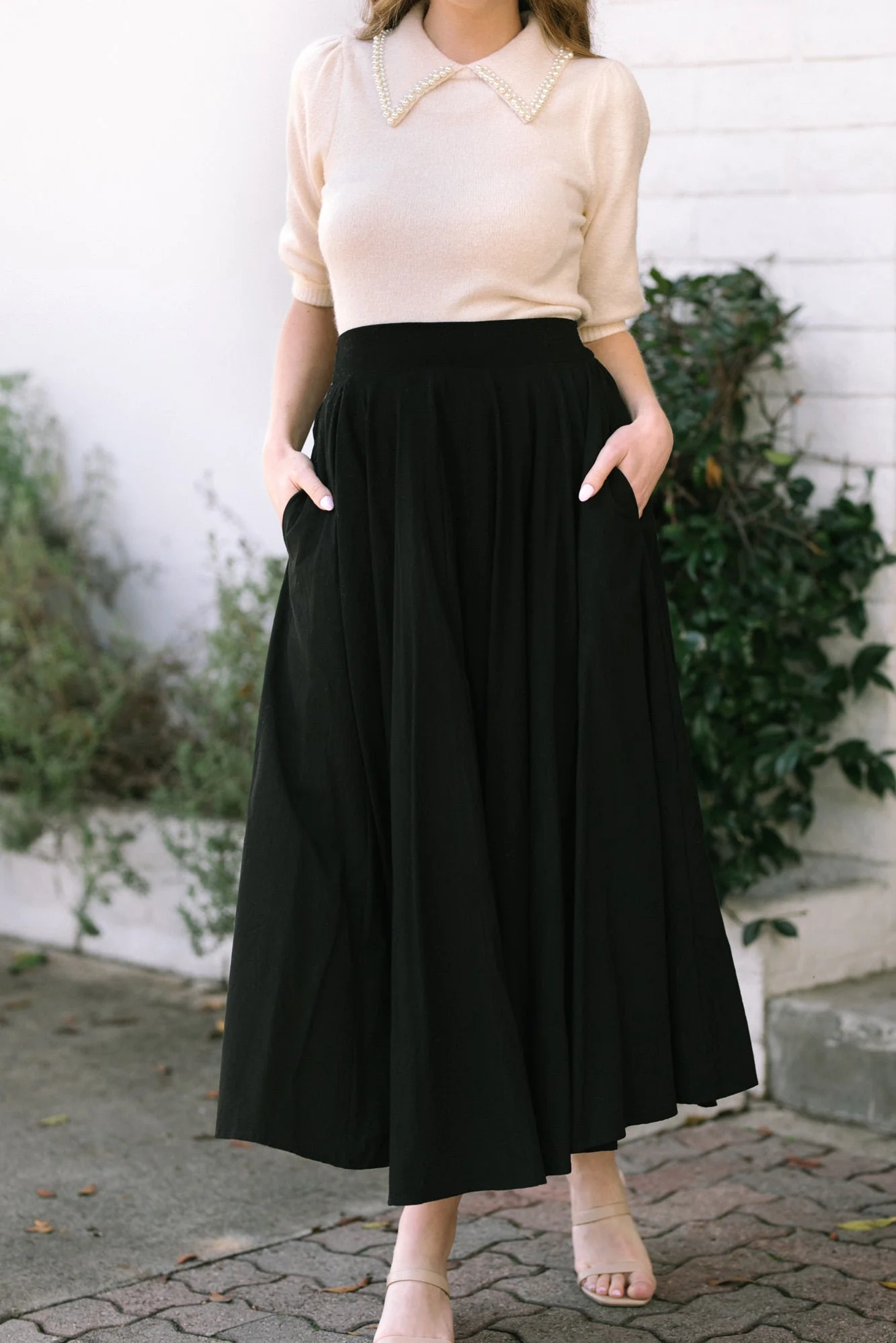 Solid Maxi Skirt
