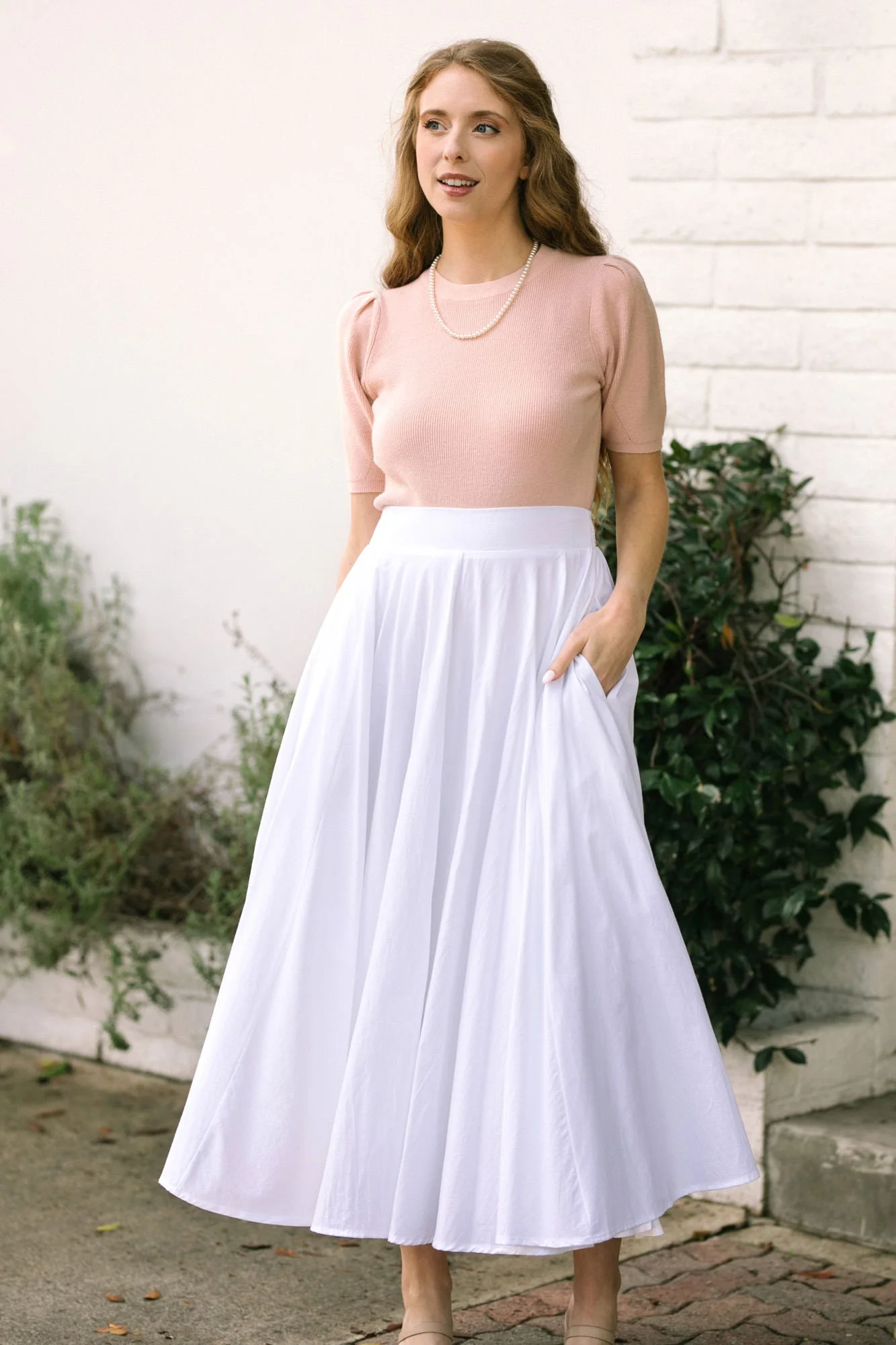 Solid Maxi Skirt