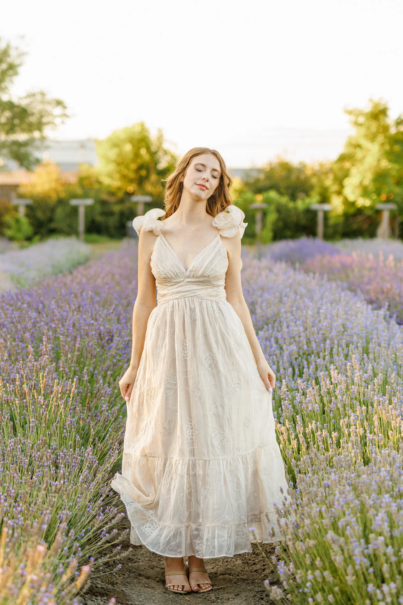 Elena Floral Embroidered Dress