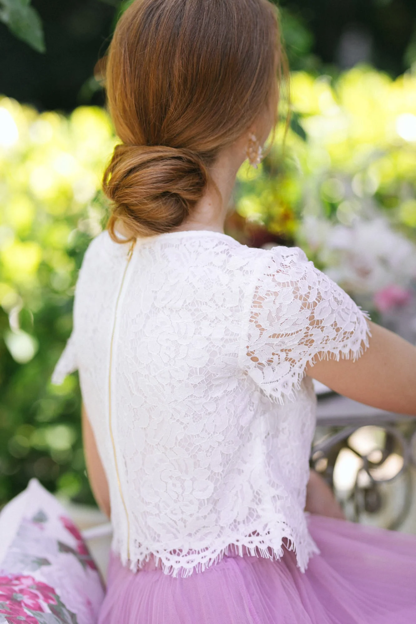 Short Sleeve Lace Top