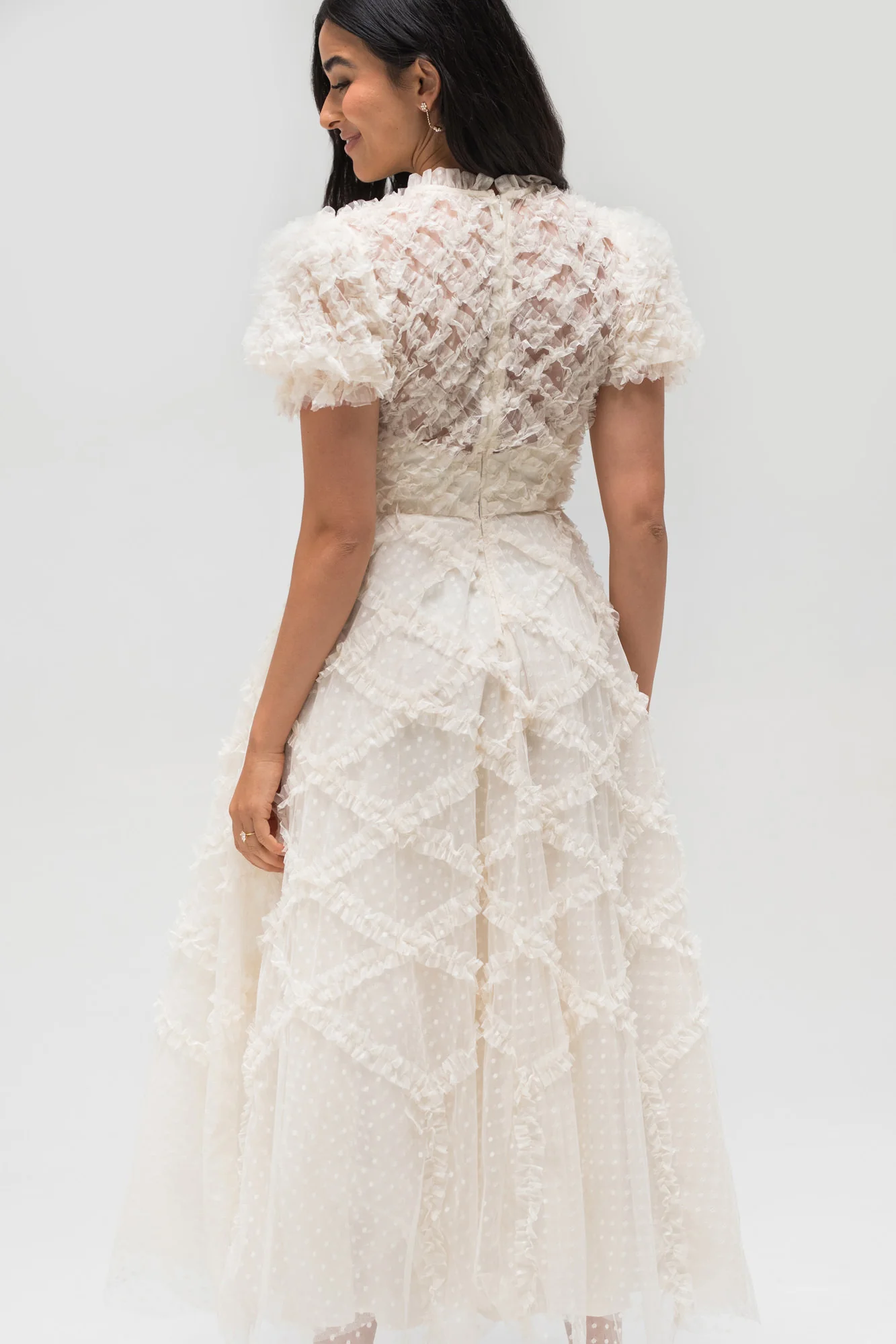 Gretchen Tulle Ruffled Dress