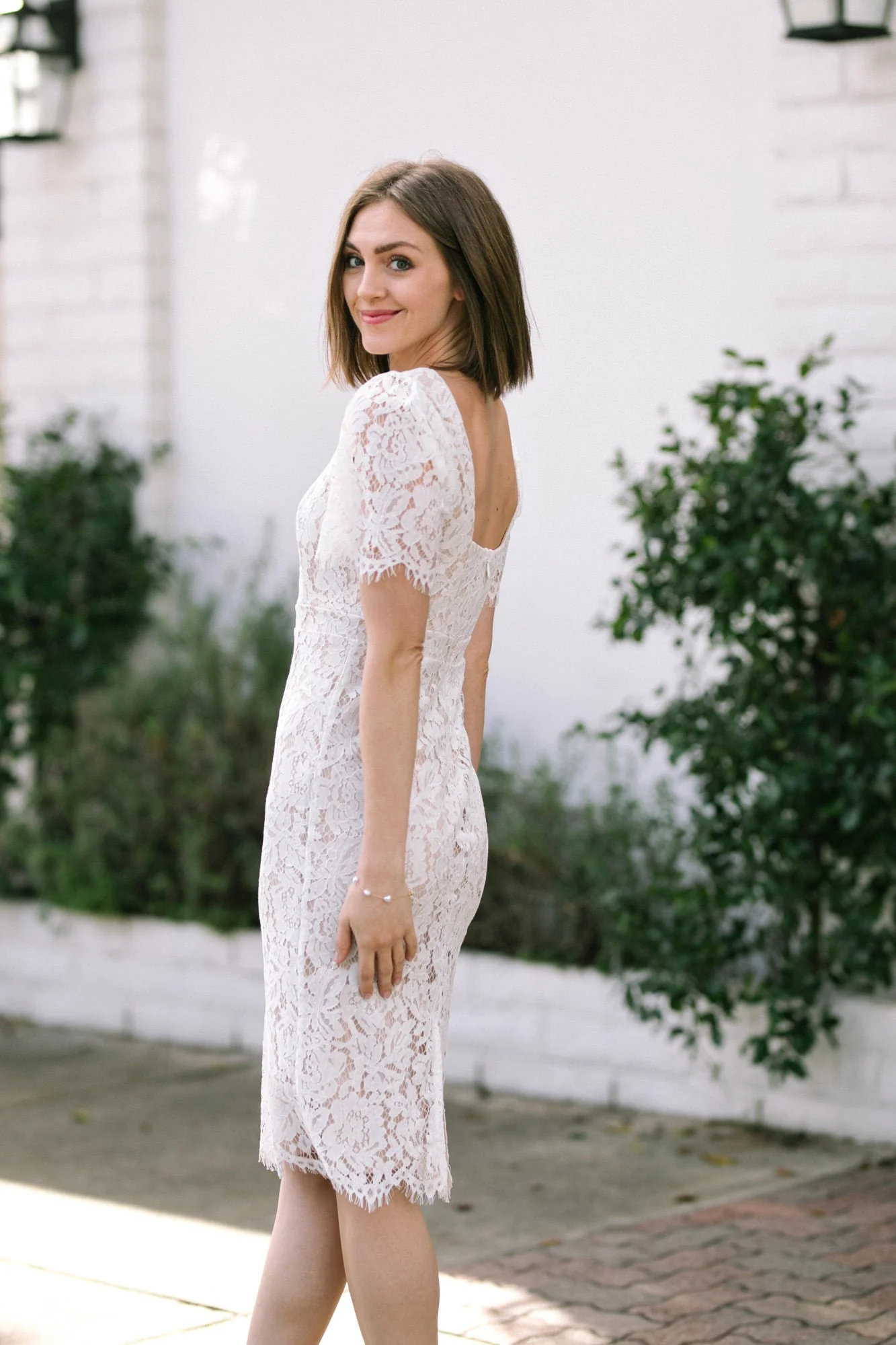 Floral Lace Midi Dress