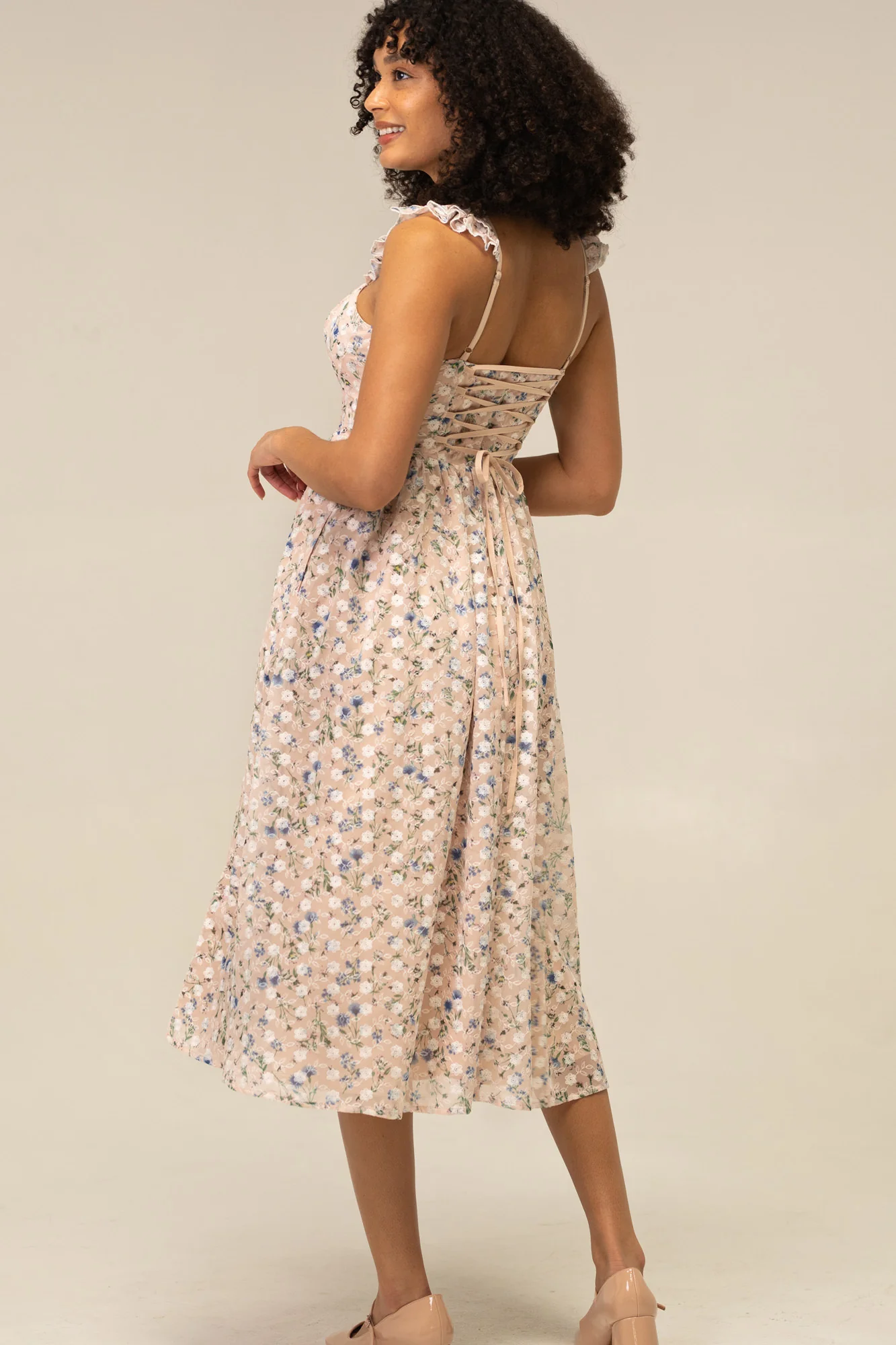 Annelise Floral Embroidered Dress