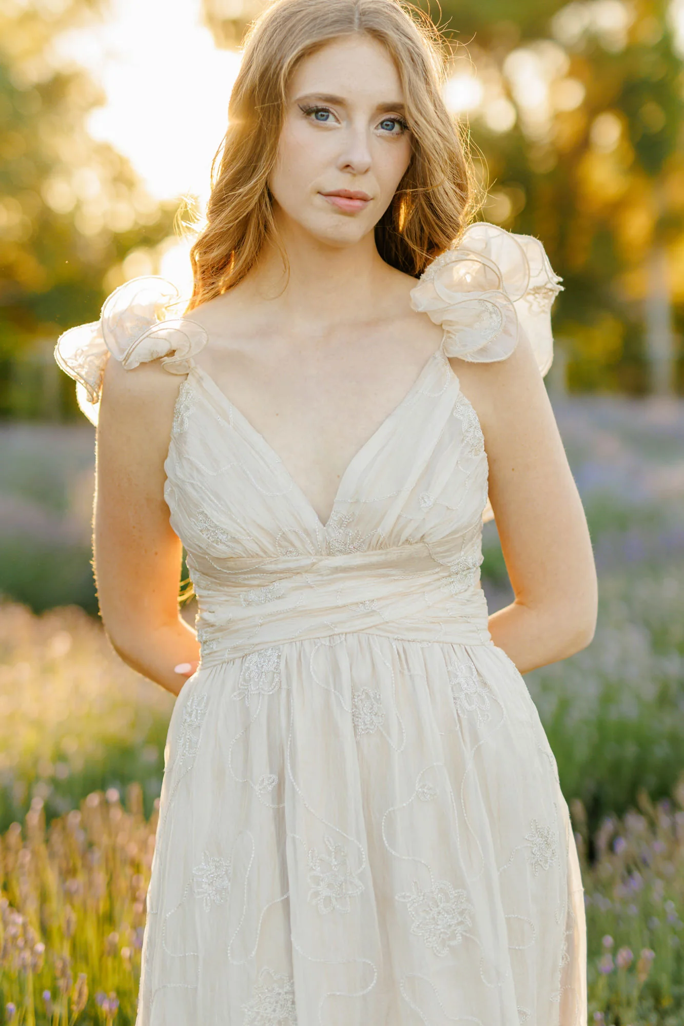 Elena Floral Embroidered Dress