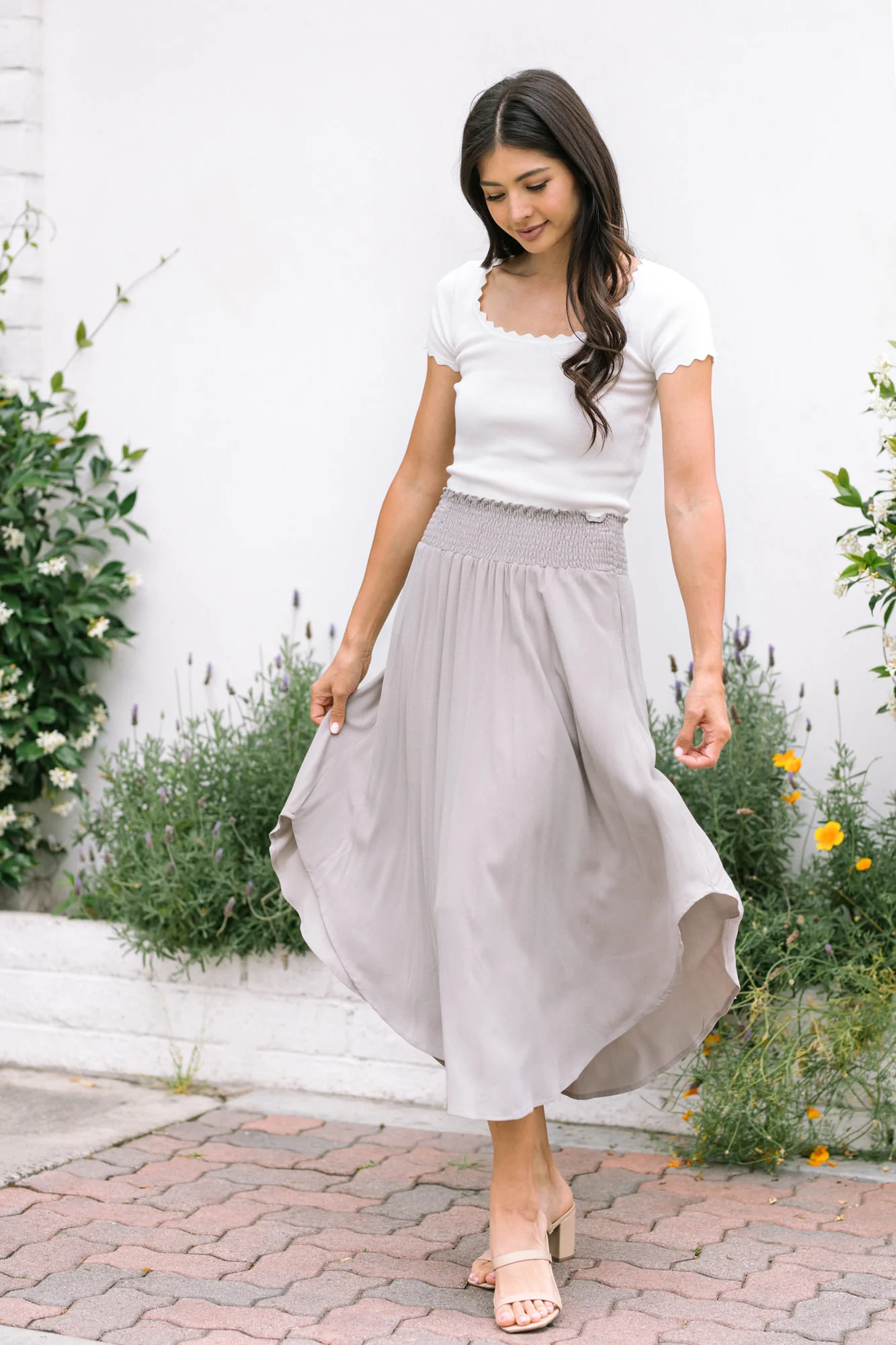 Round Hem Skirt