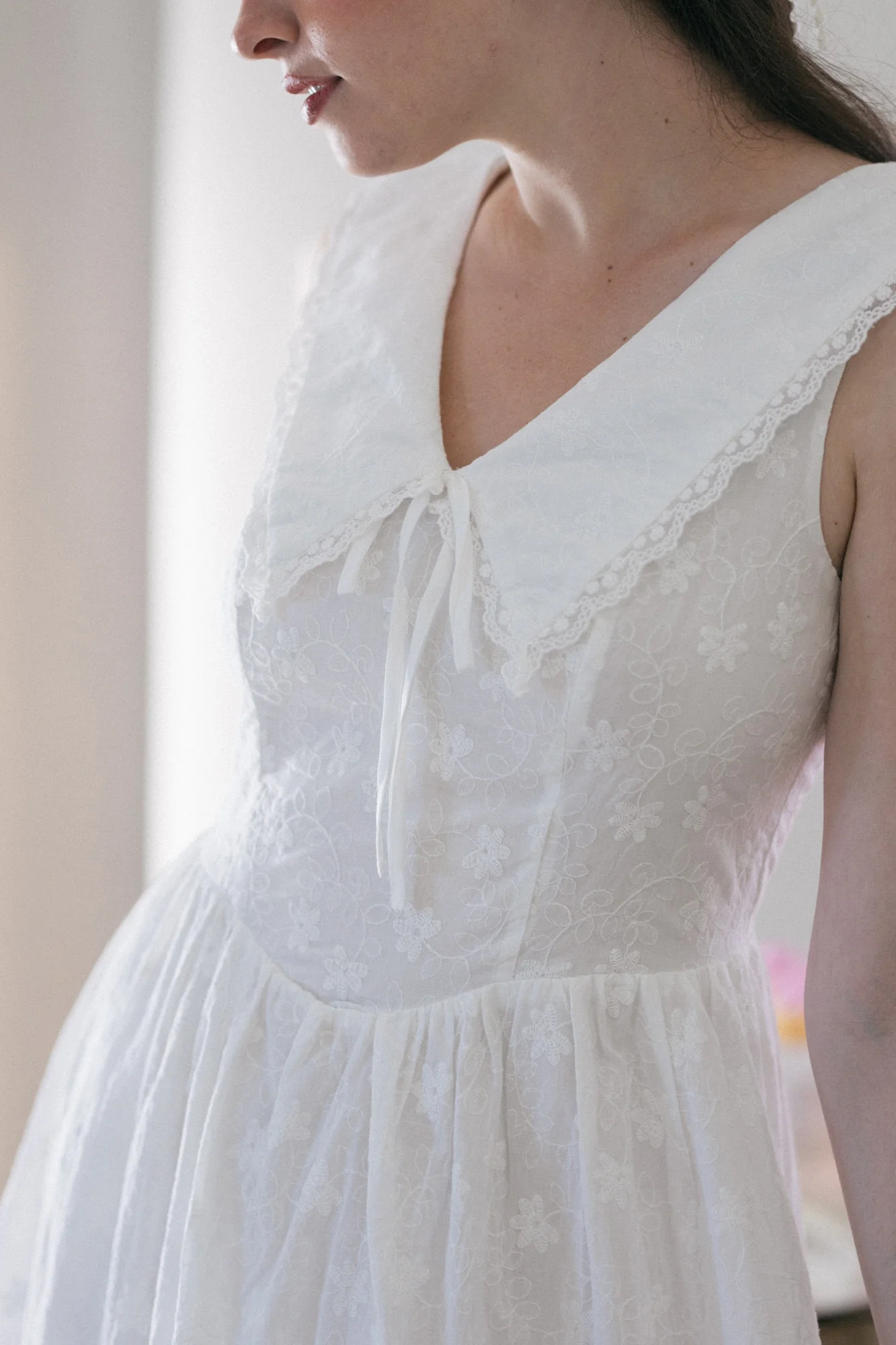 Embroidered Midi Dress