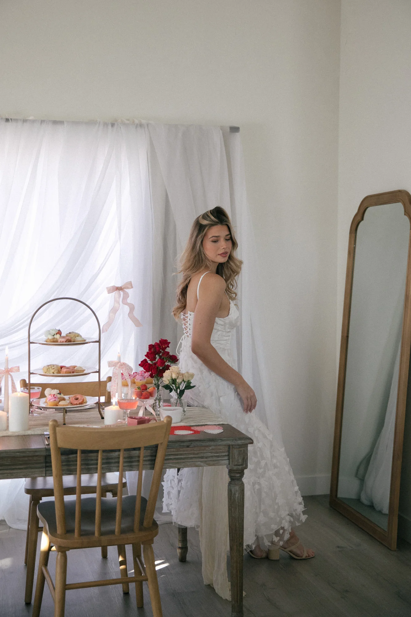 Butterfly Mesh Dress