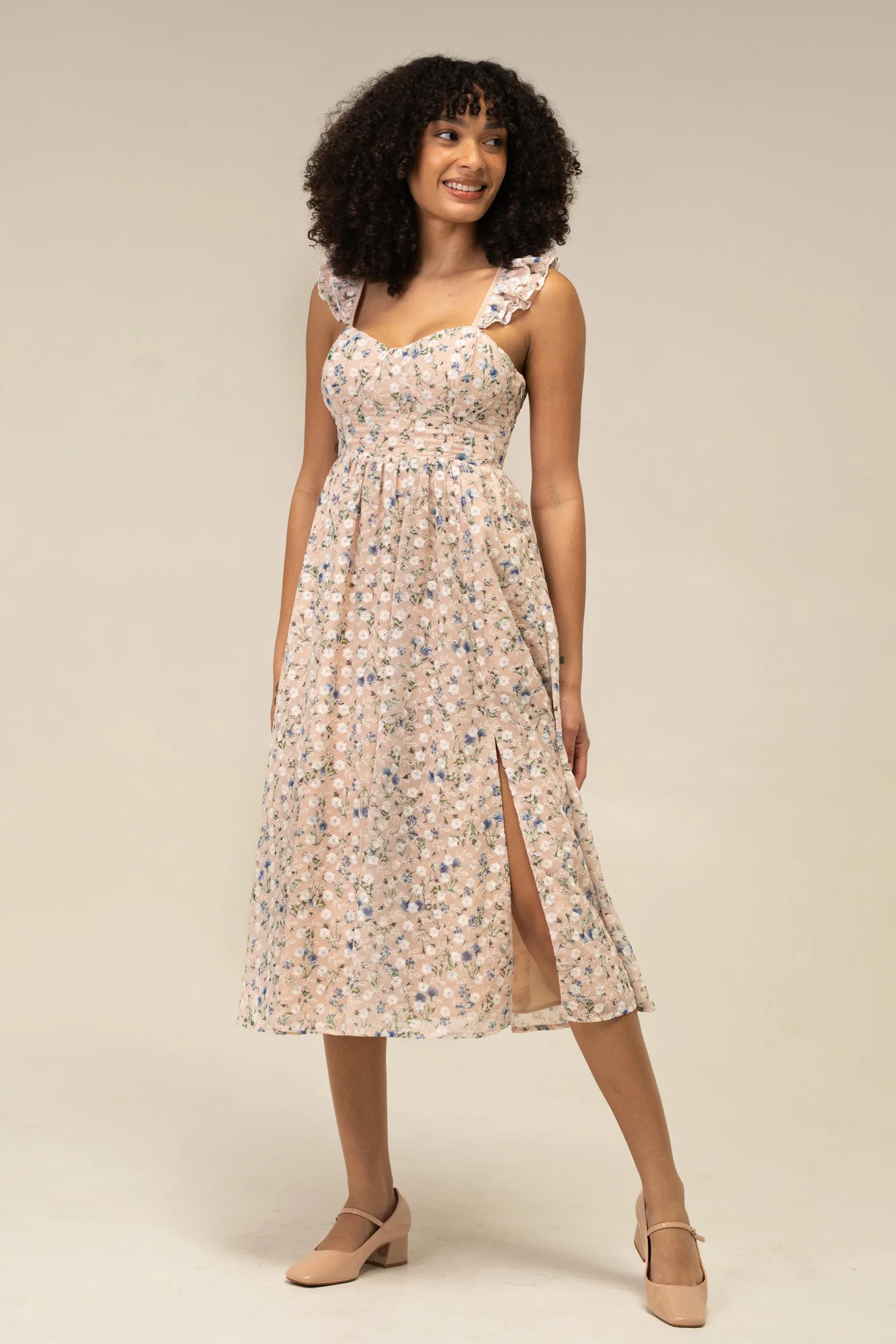 Annelise Floral Embroidered Dress