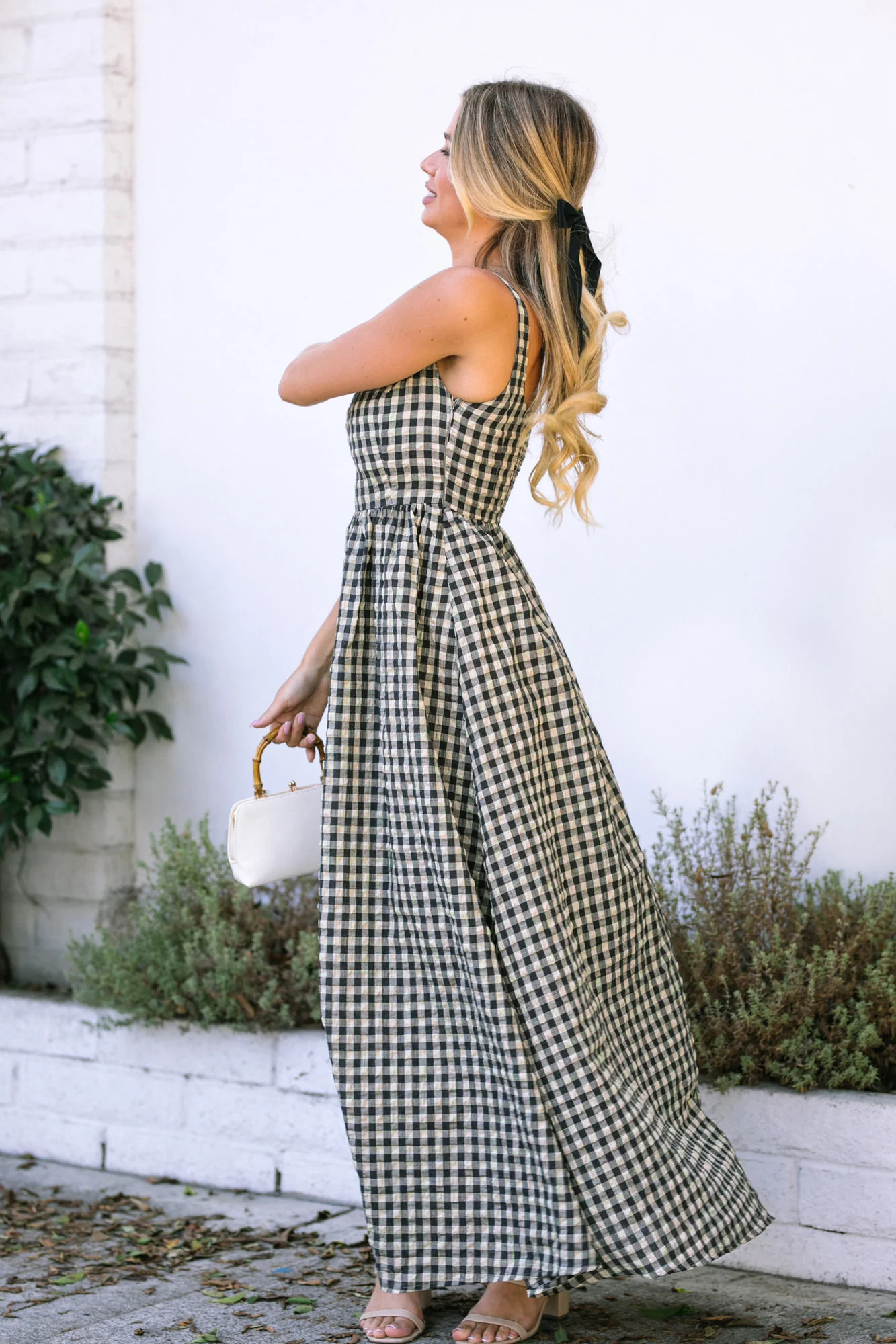 Gingham Maxi Dress