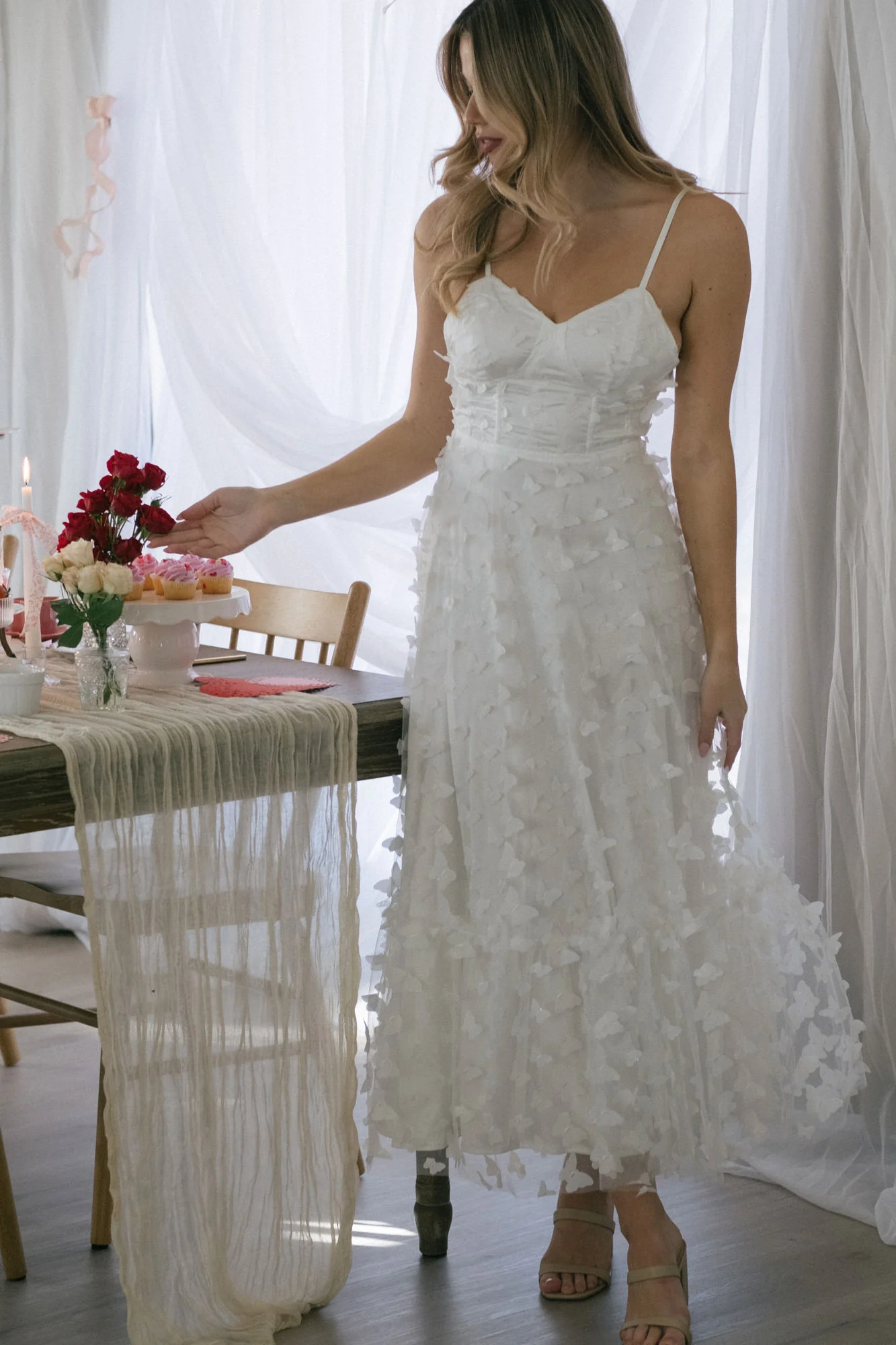 Butterfly Mesh Dress