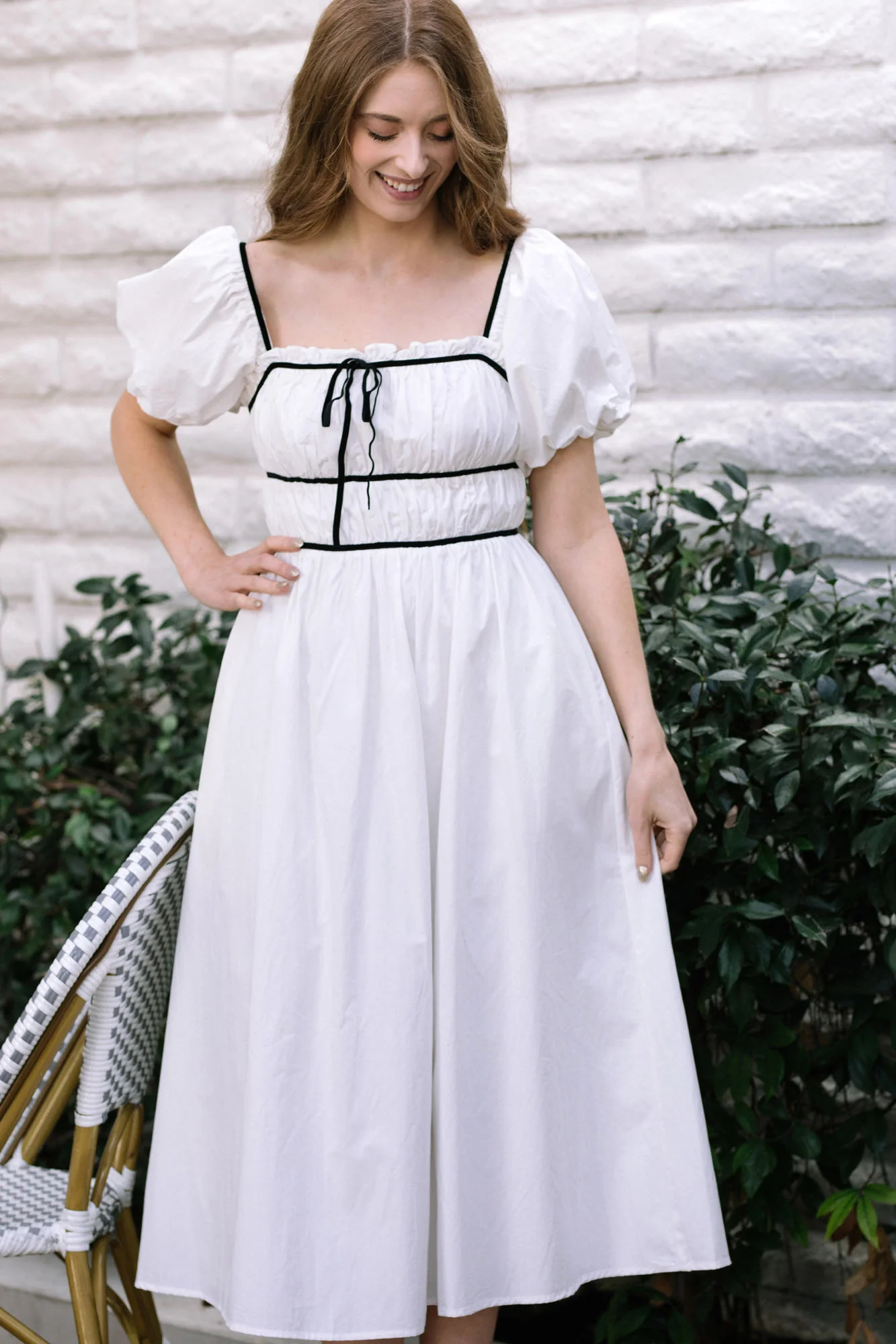 Bridget Contrast Midi Dress