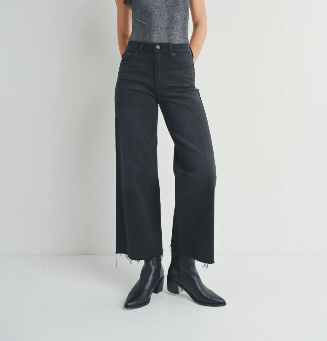 Leah Slim Wide Leg Jeans