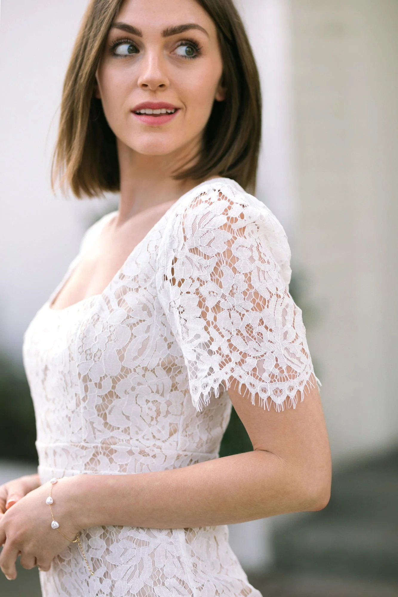 Floral Lace Midi Dress