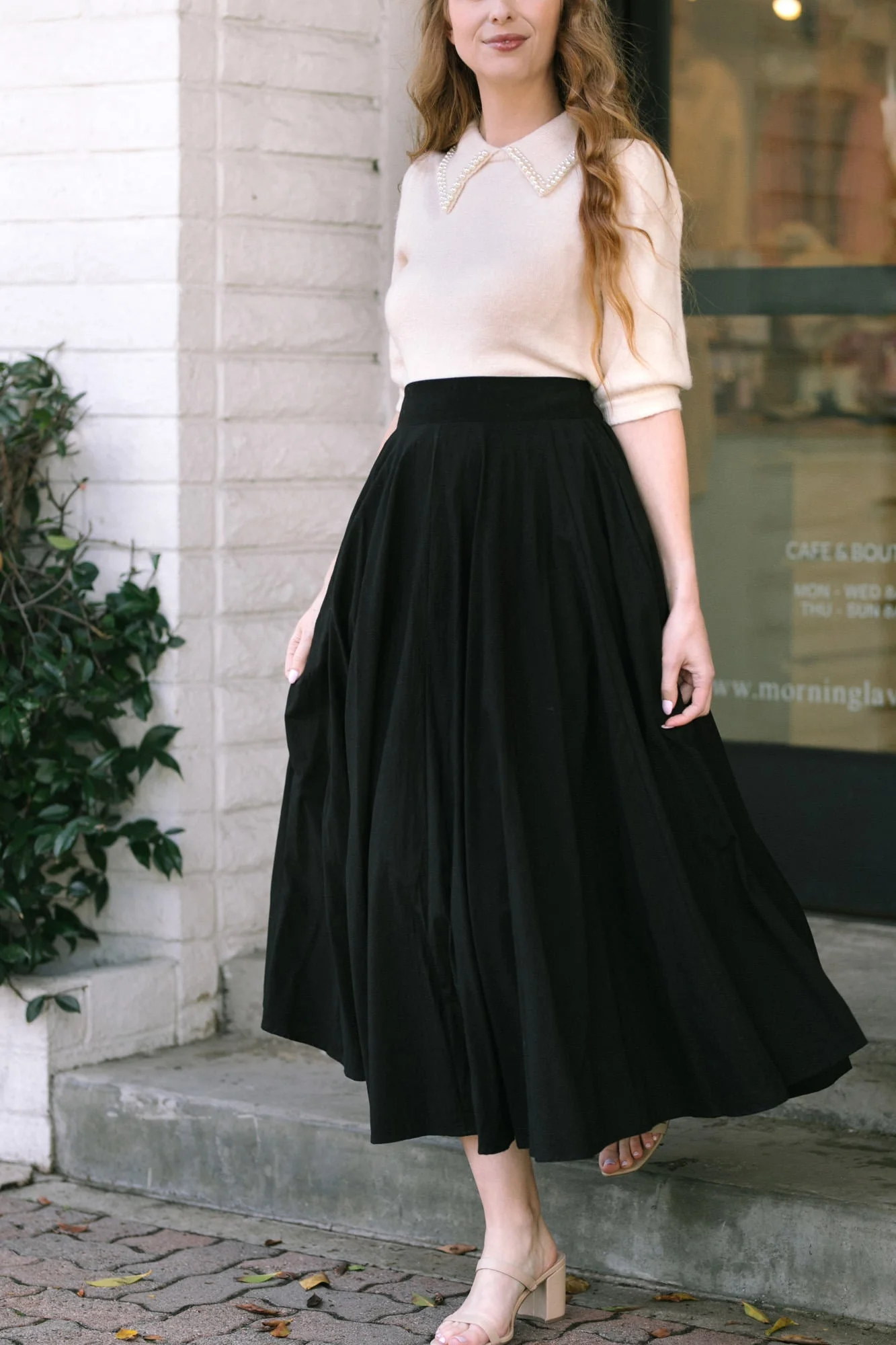 Solid Maxi Skirt
