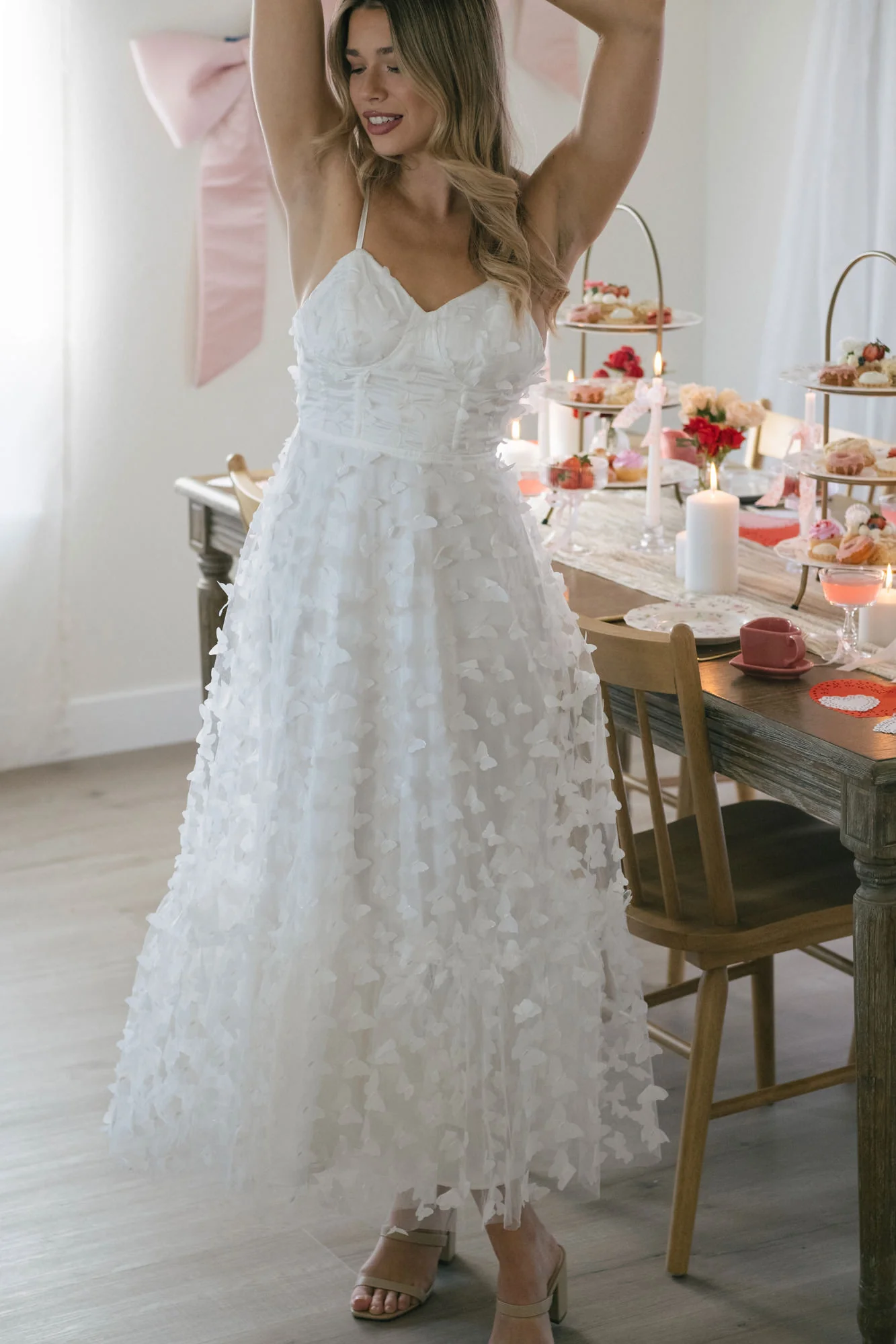 Butterfly Mesh Dress