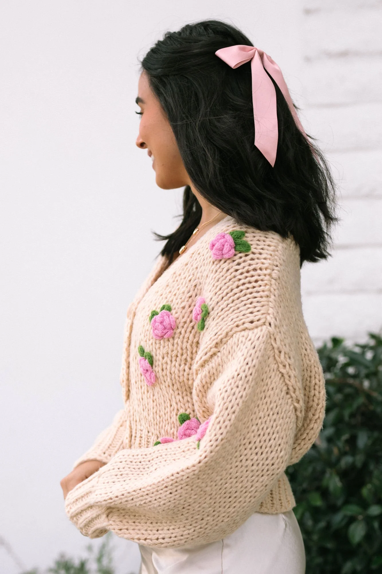Floral Knit Cardigan