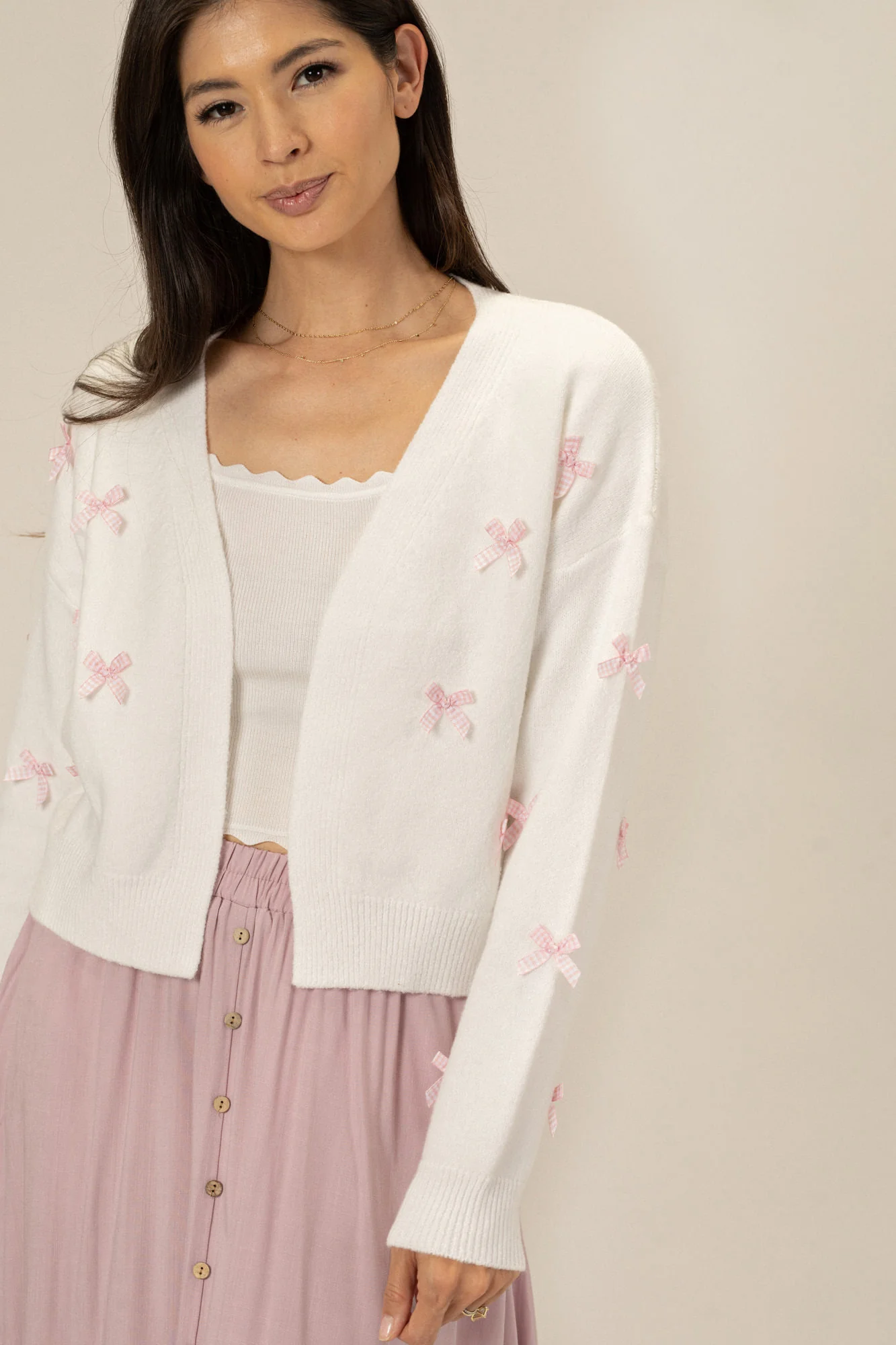 Bow Knit Cardigan