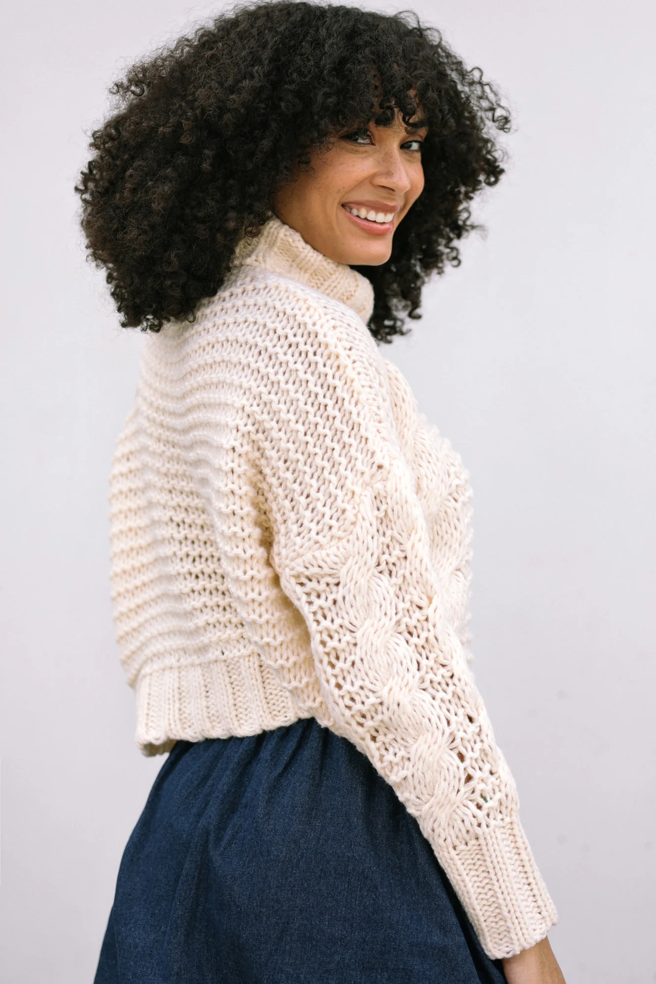 Turtleneck Knit Sweater
