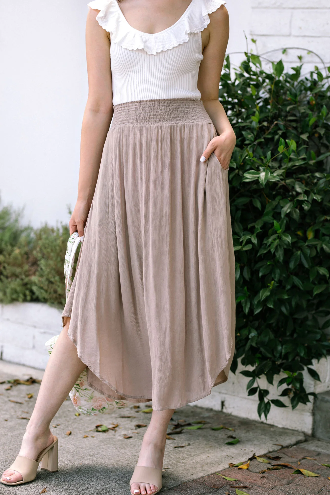 Round Hem Skirt