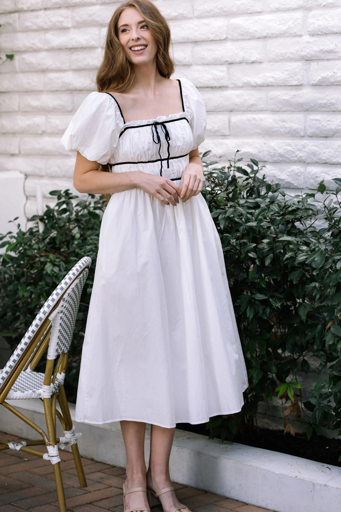 Bridget Contrast Midi Dress