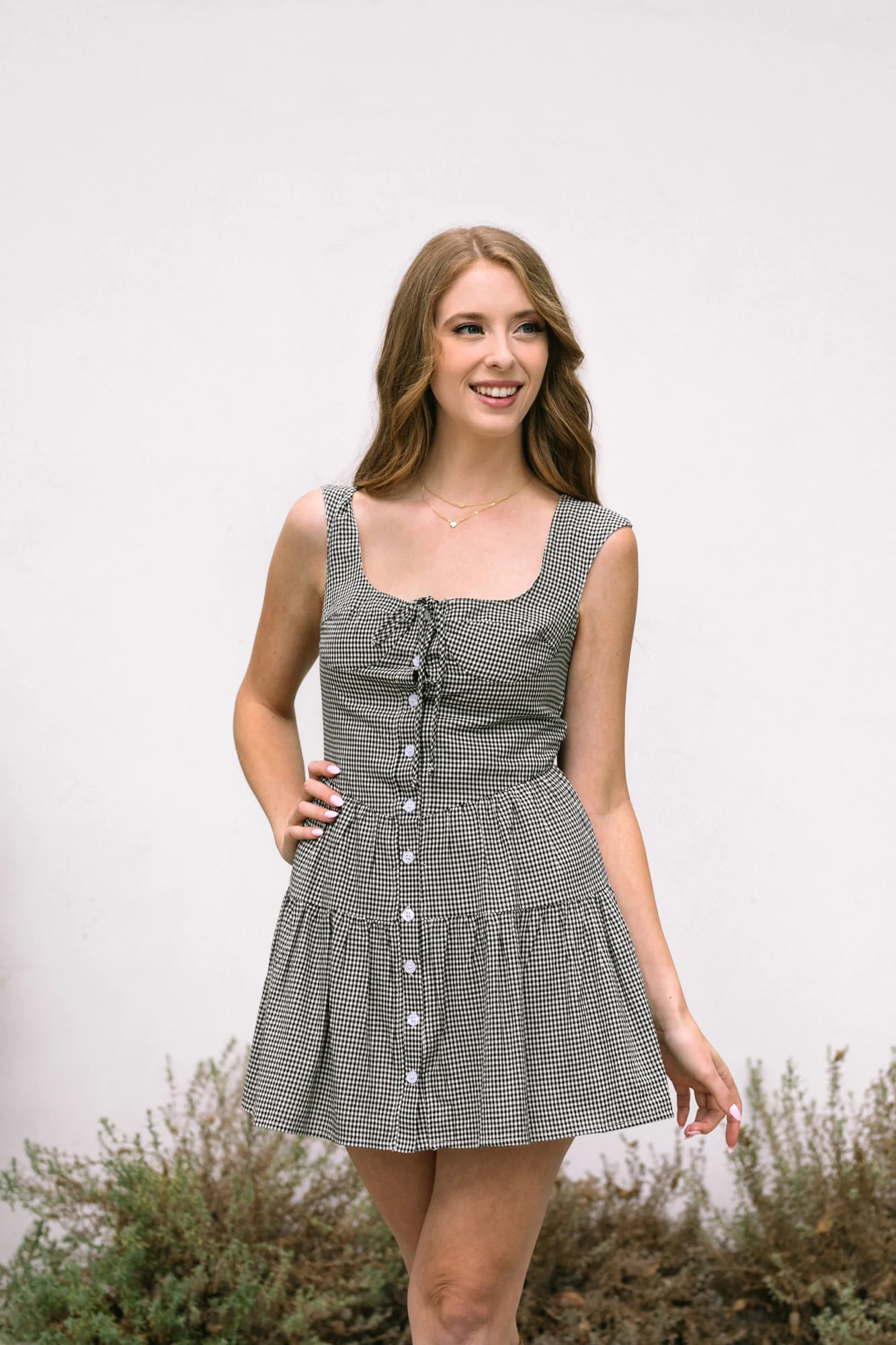 Gingham Mini Dress