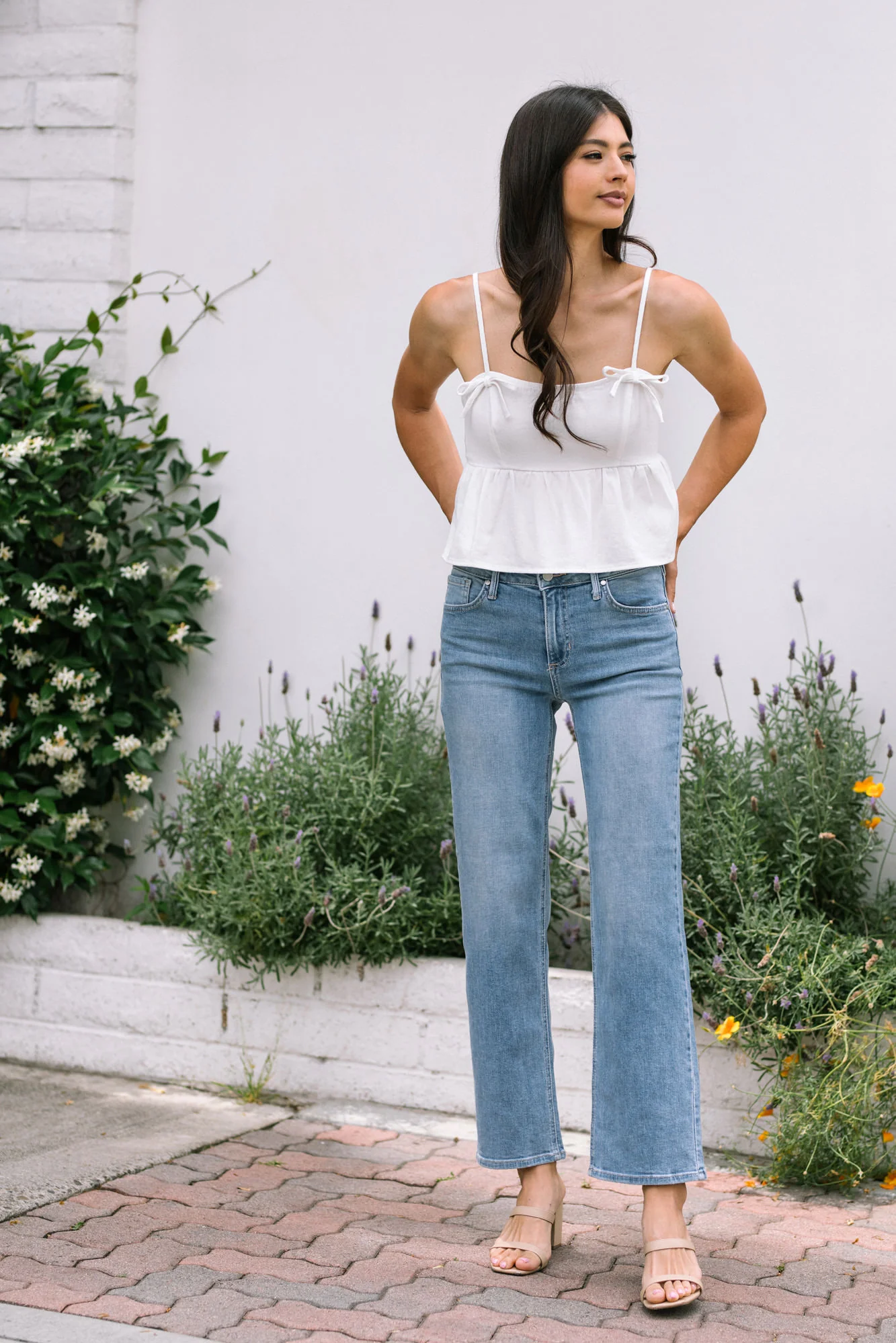 Bailey Denim Bow Top