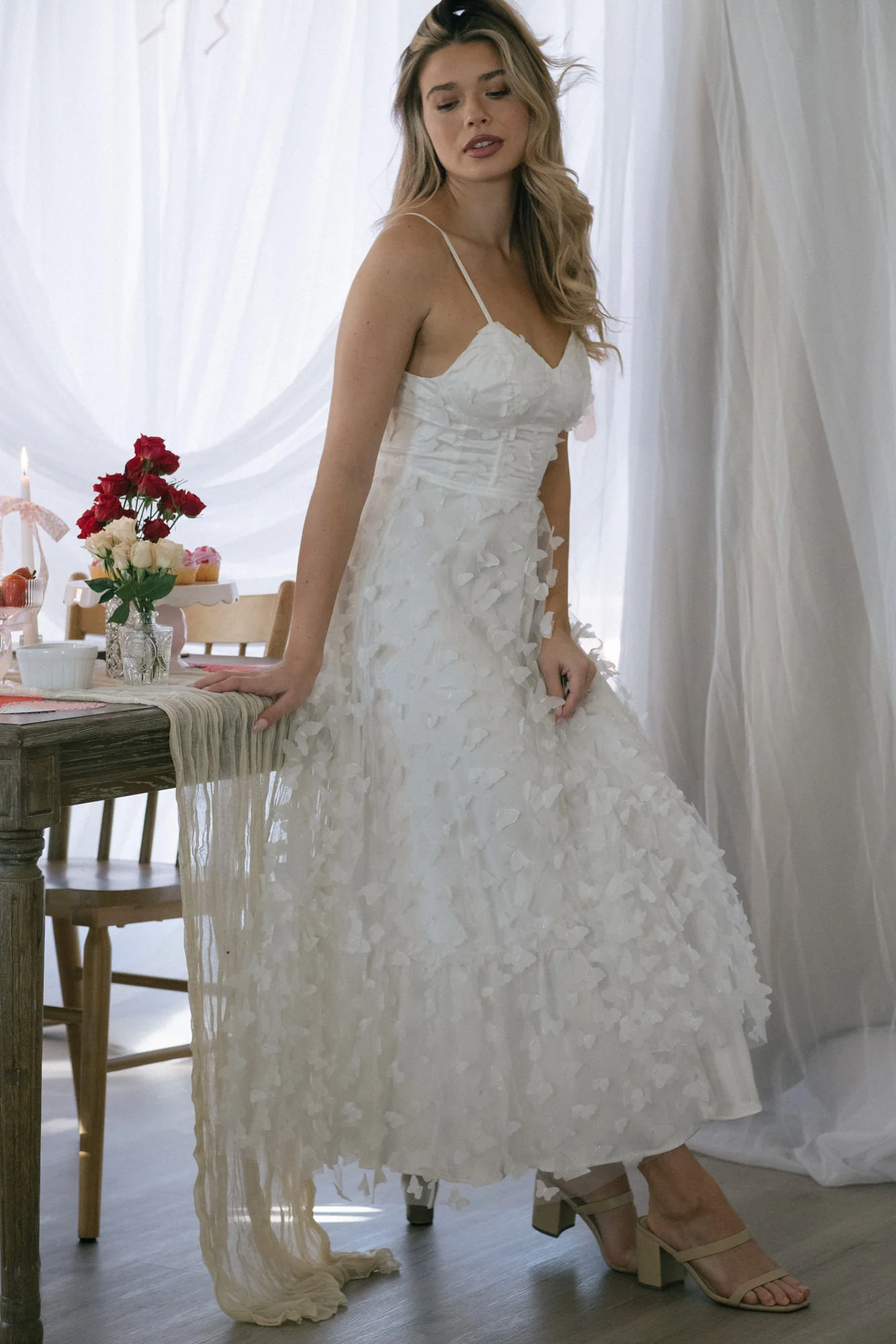 Butterfly Mesh Dress