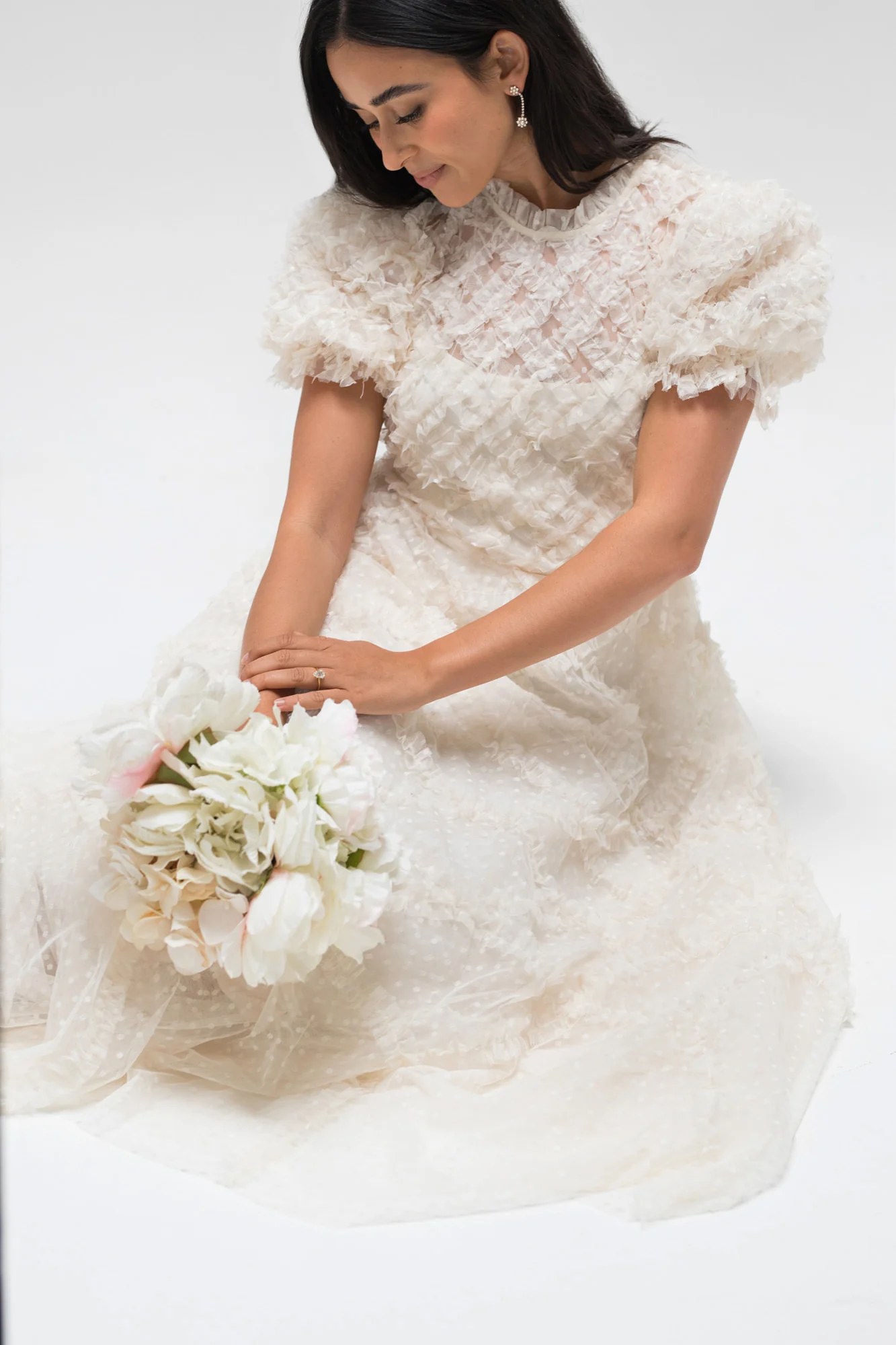 Gretchen Tulle Ruffled Dress