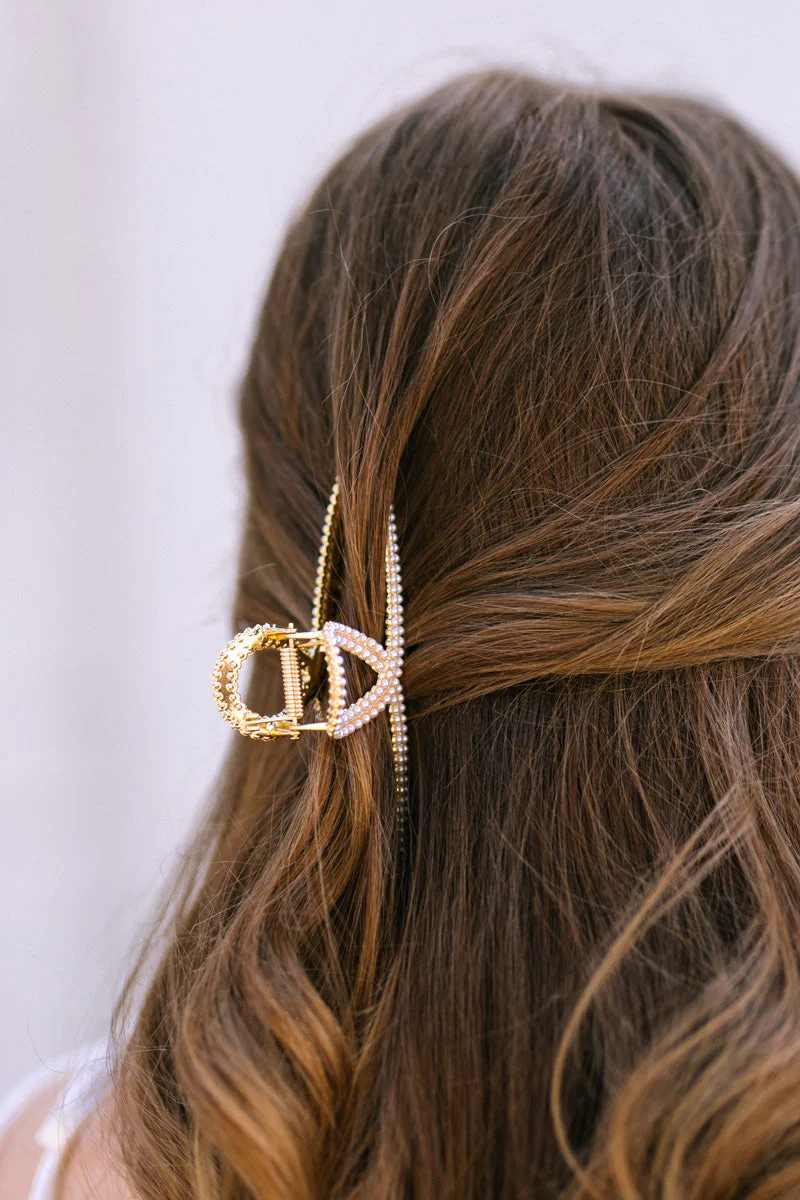 Melanie Double Pearl Claw Clip