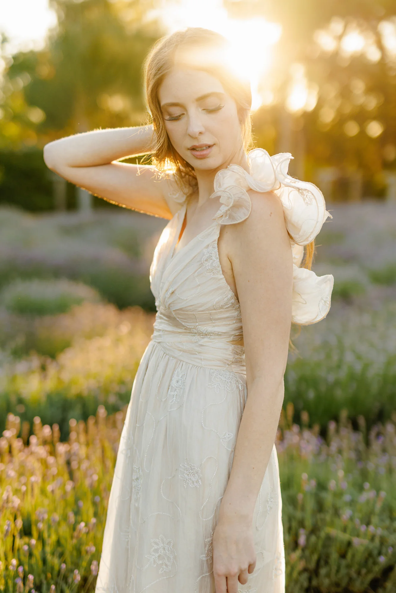 Elena Floral Embroidered Dress