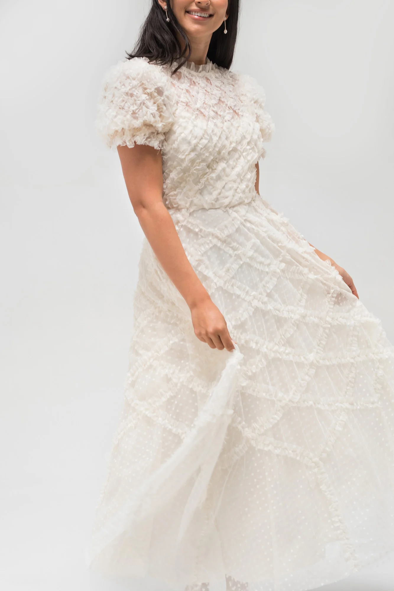 Gretchen Tulle Ruffled Dress