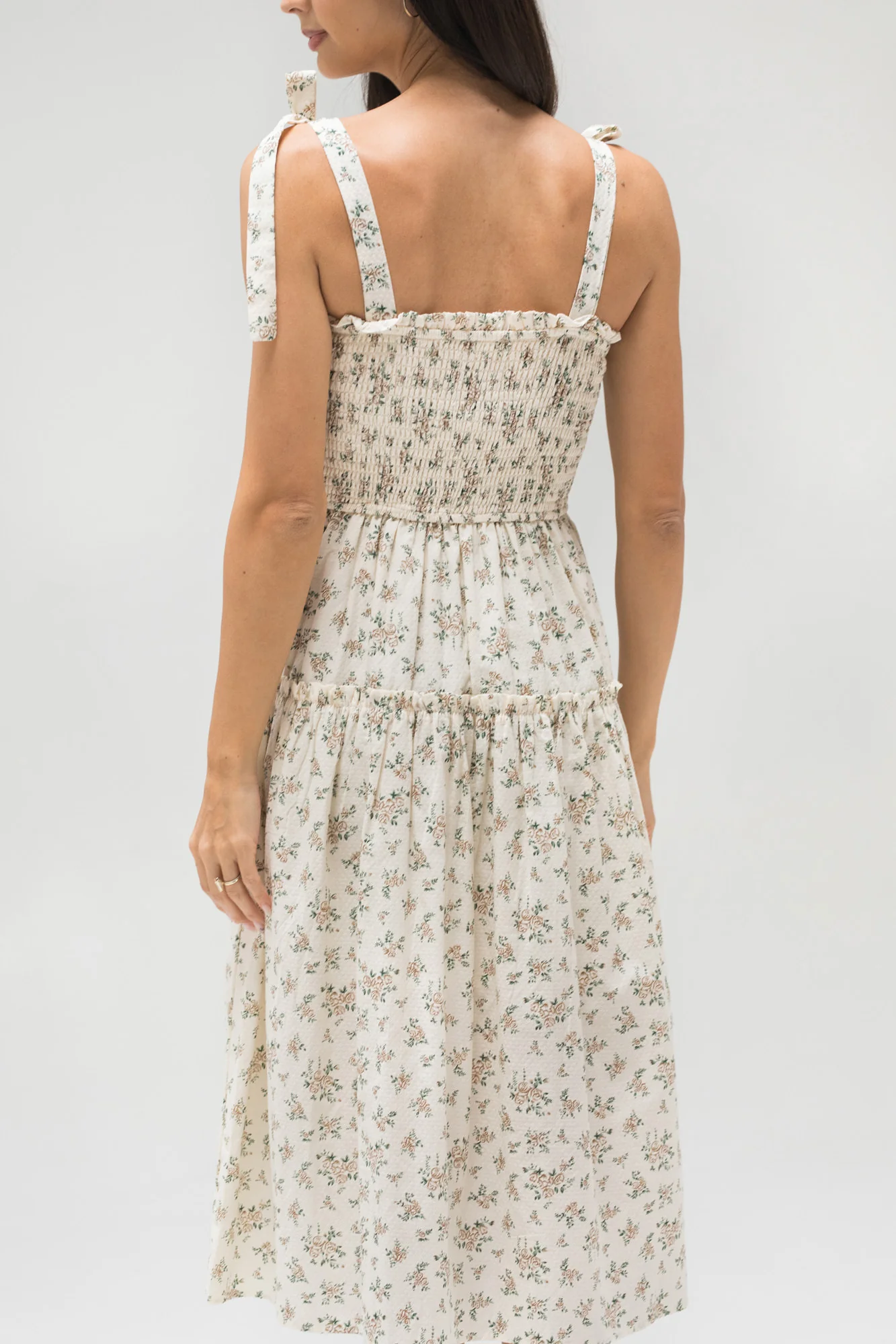 Diana Smocked Midi Dress