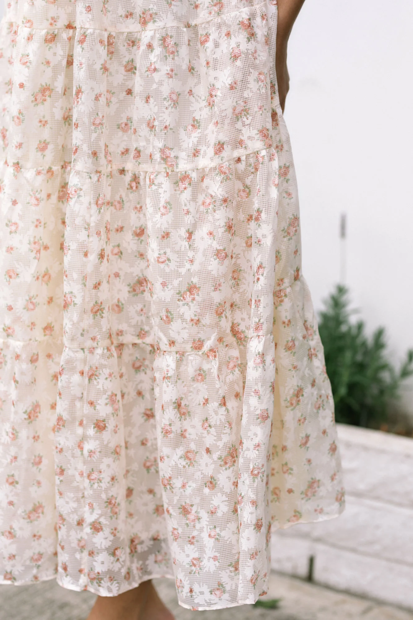 Janet Plunge Tiered Dress