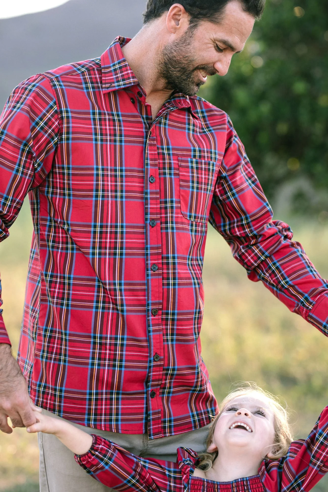 Plaid Buttoned Men's Shirt