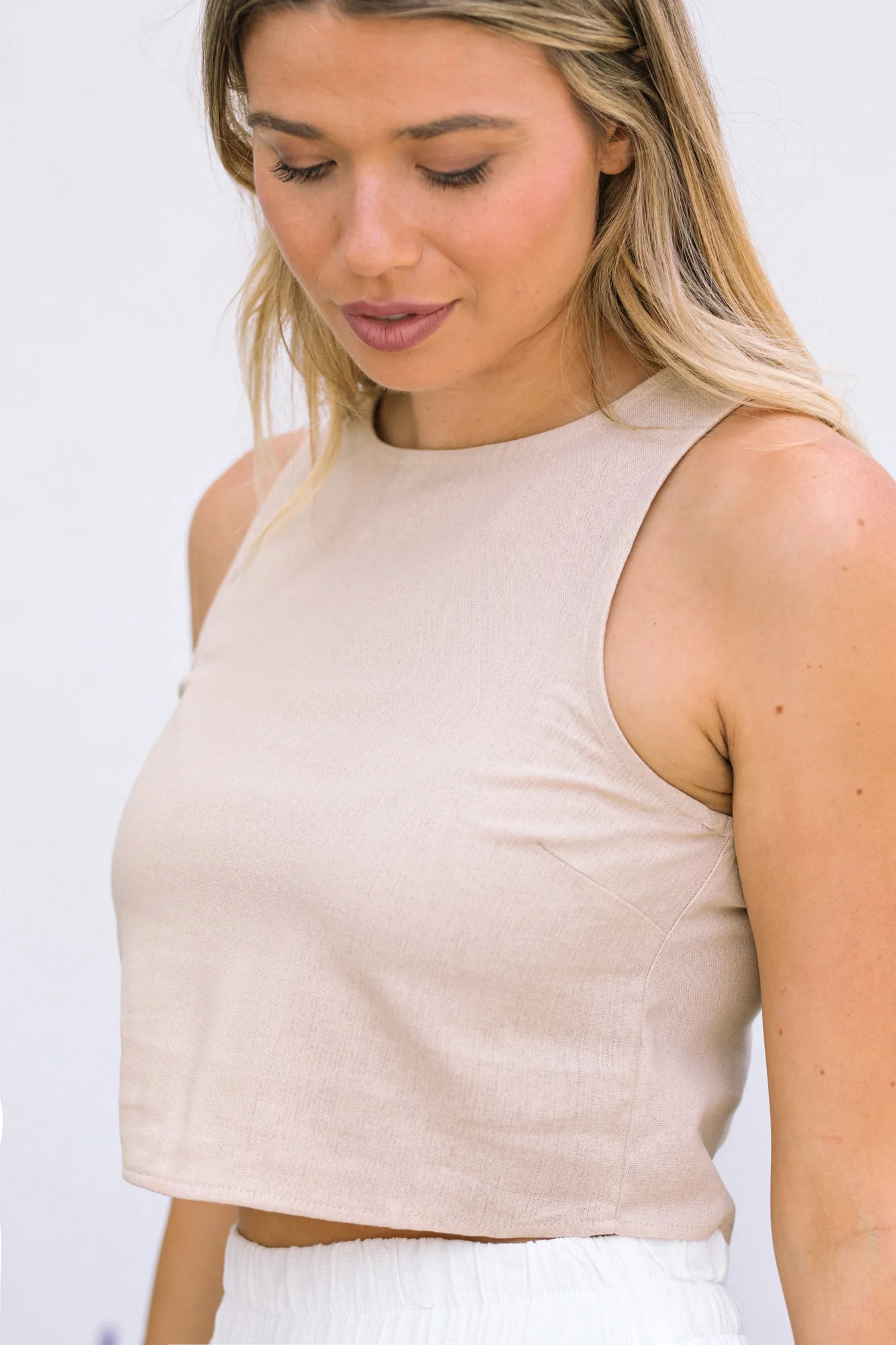 Terri Cropped Sleeveless Top