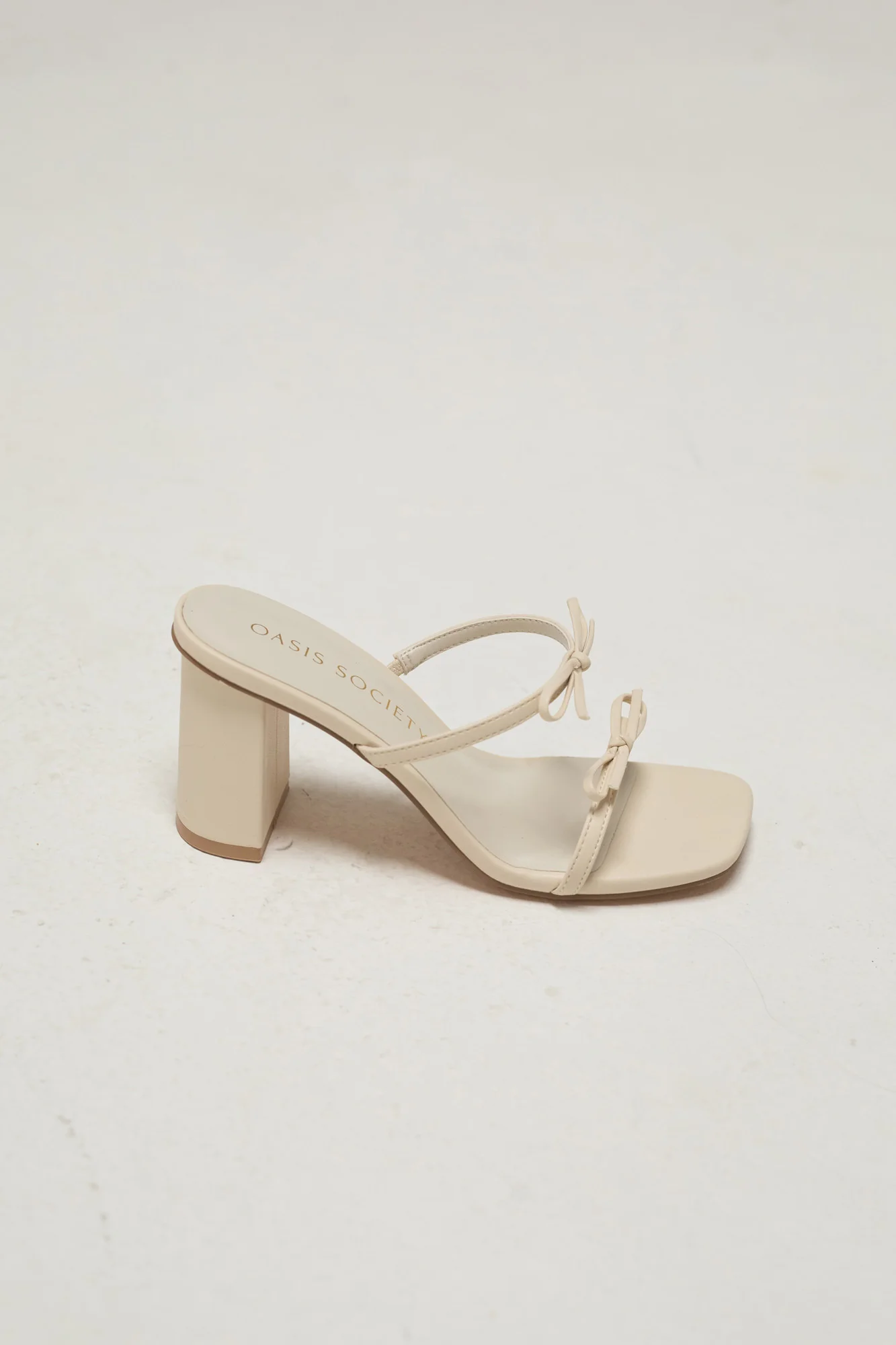 Wendy Double Strap Bow Heels