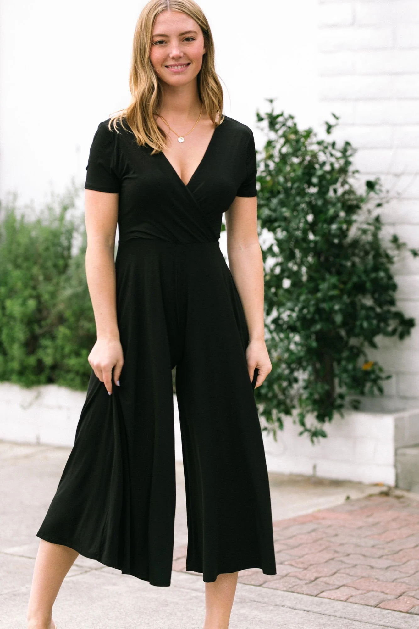 Brenda Short Sleeve Jumpsuit