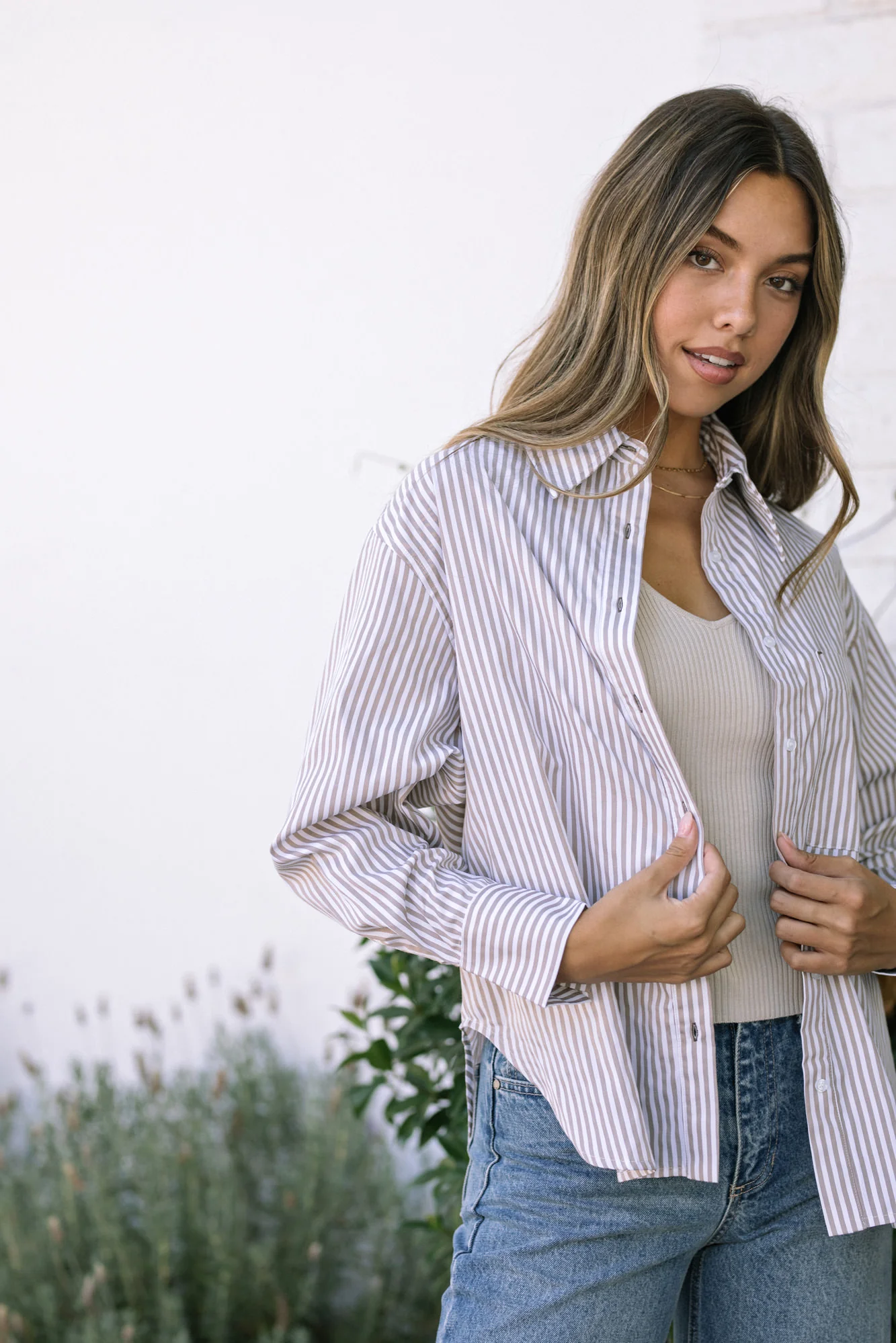 Mason Striped Button Up Shirt