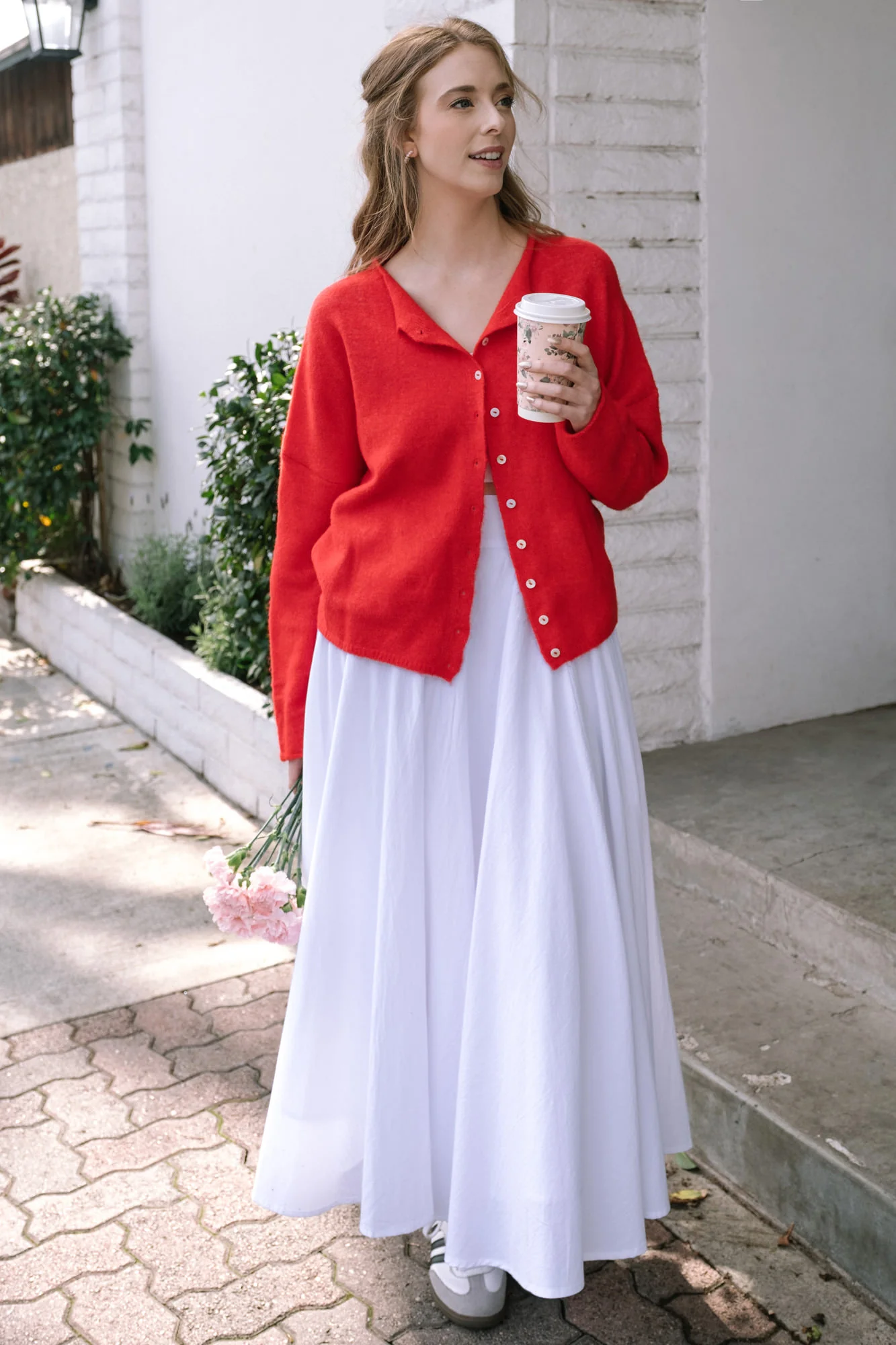 Buttoned Knit Cardigan