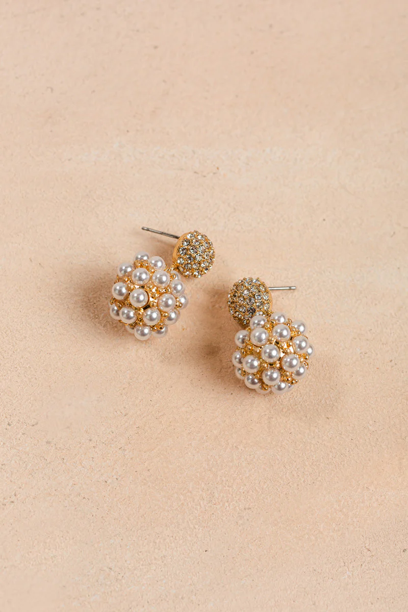Pearl Ball Earrings
