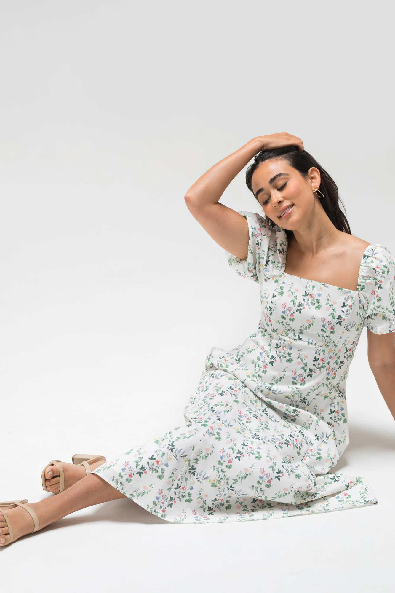 Delilah Floral Midi Dress