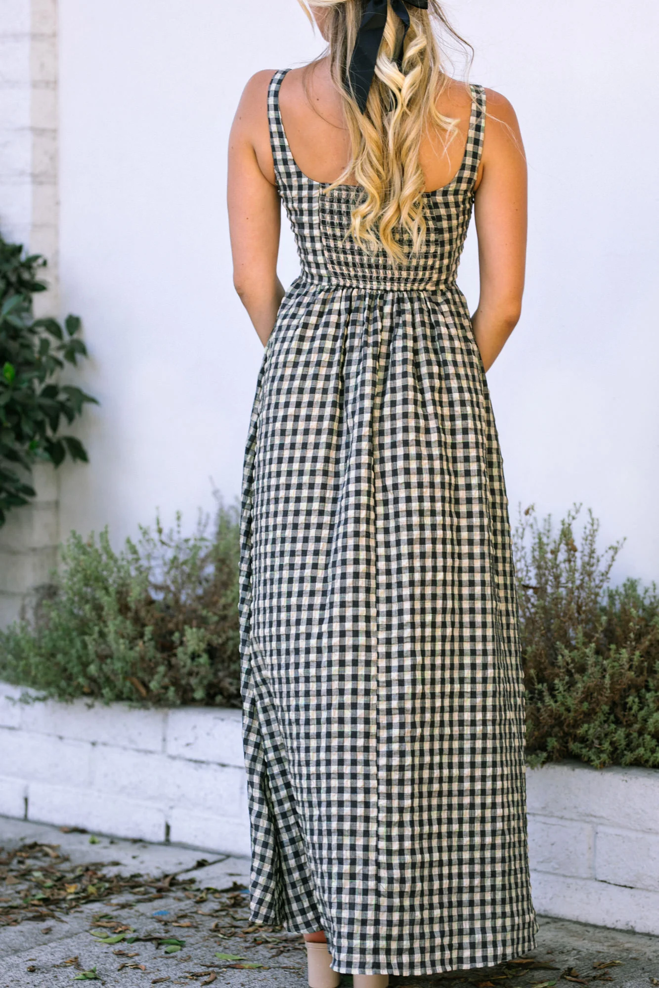 Gingham Maxi Dress
