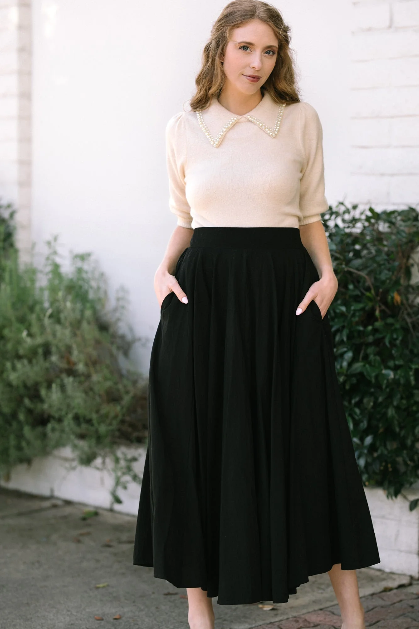 Solid Maxi Skirt
