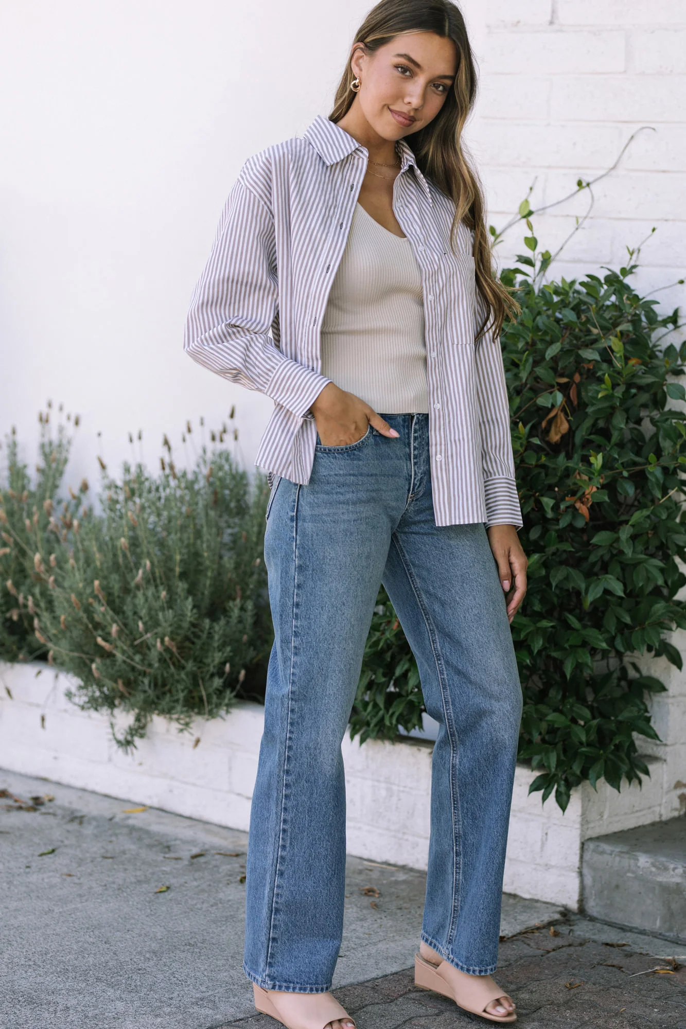 Mason Striped Button Up Shirt