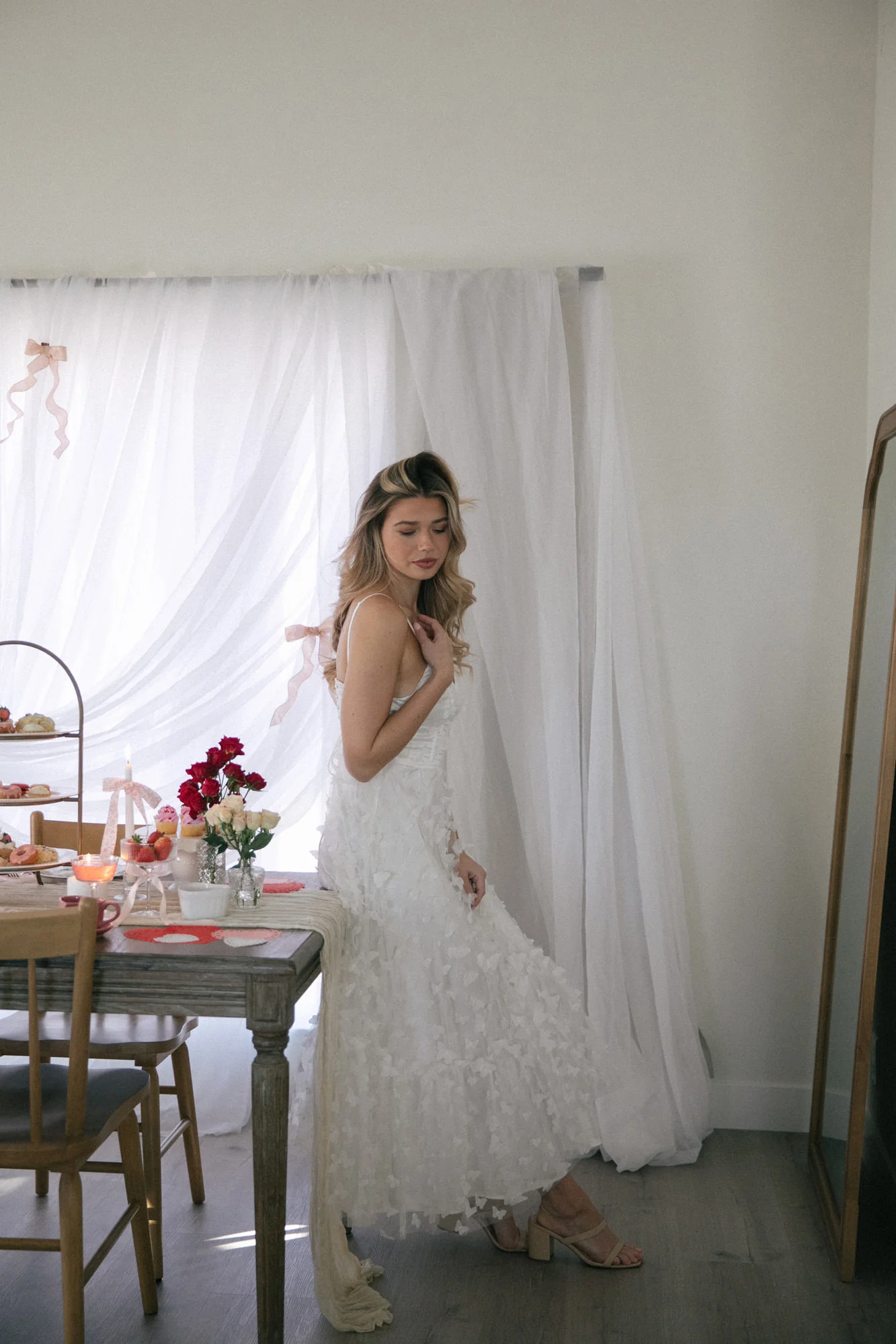 Butterfly Mesh Dress