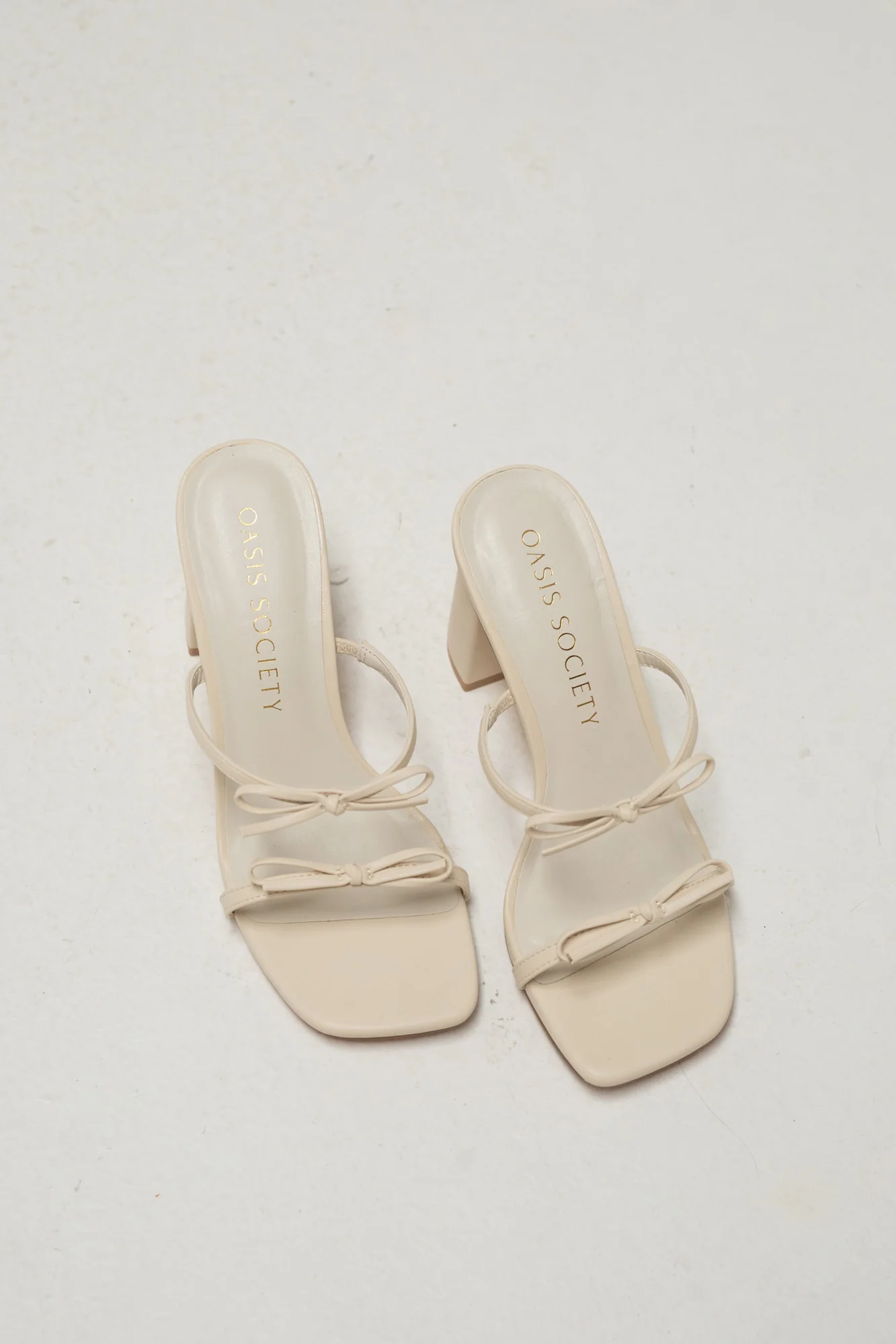 Wendy Double Strap Bow Heels