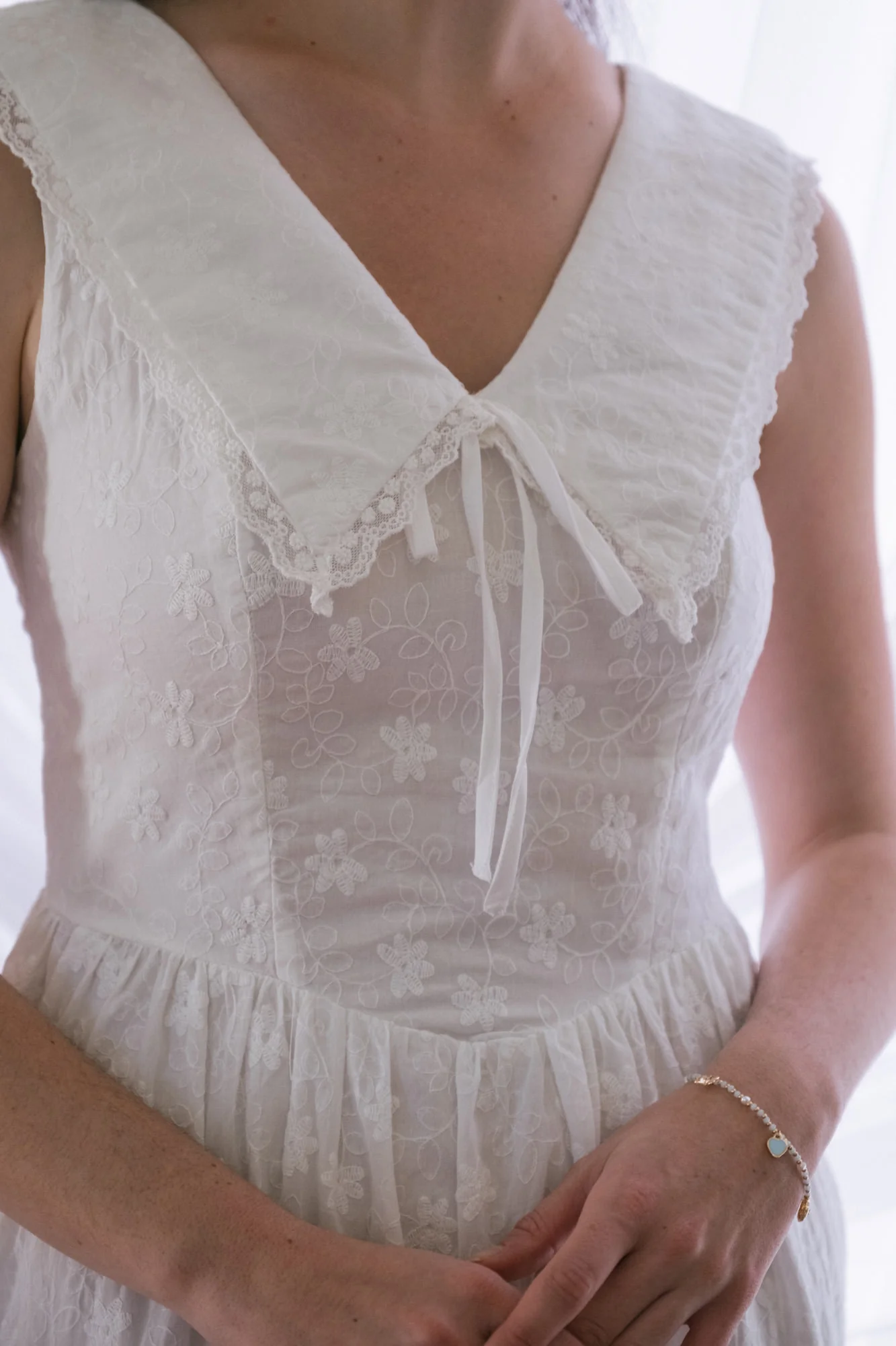 Embroidered Midi Dress