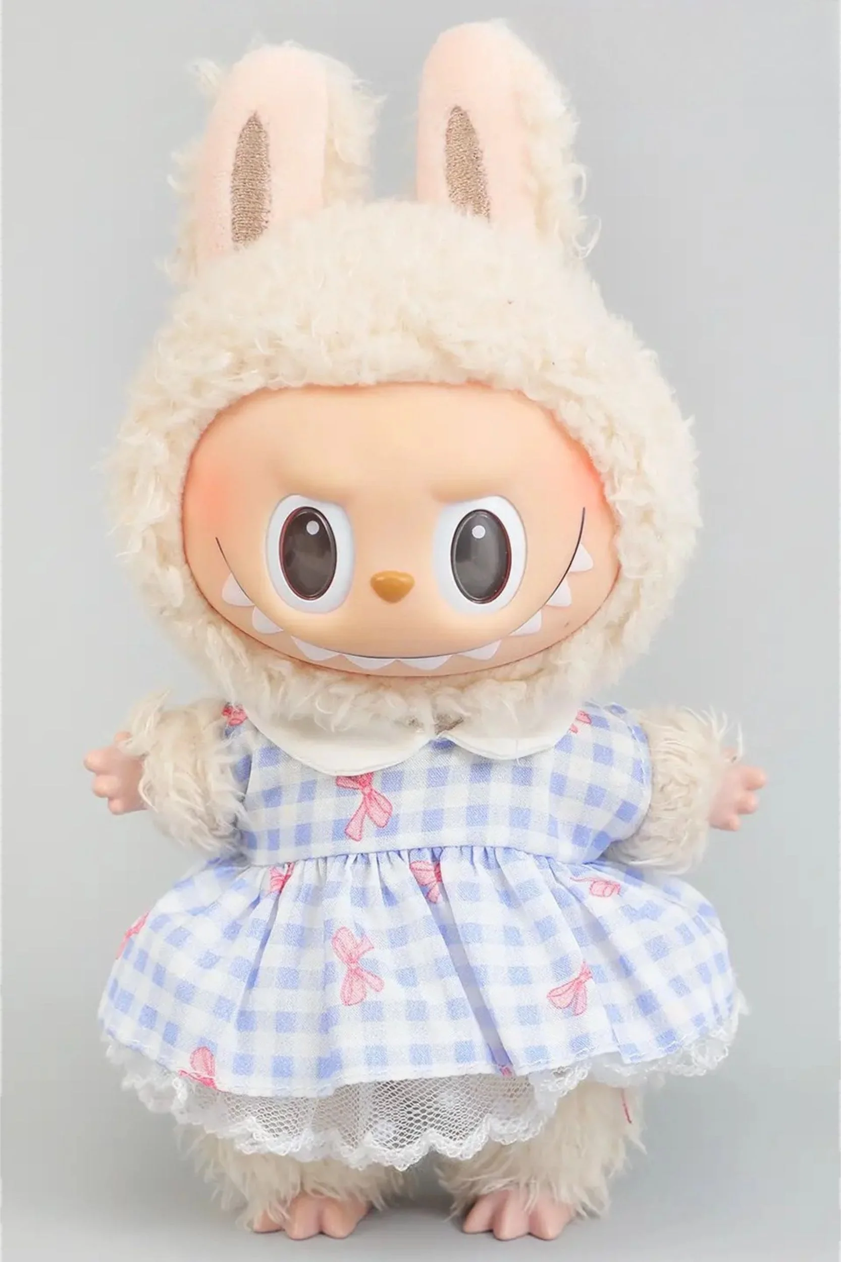 Labubu Blue Gingham Dress