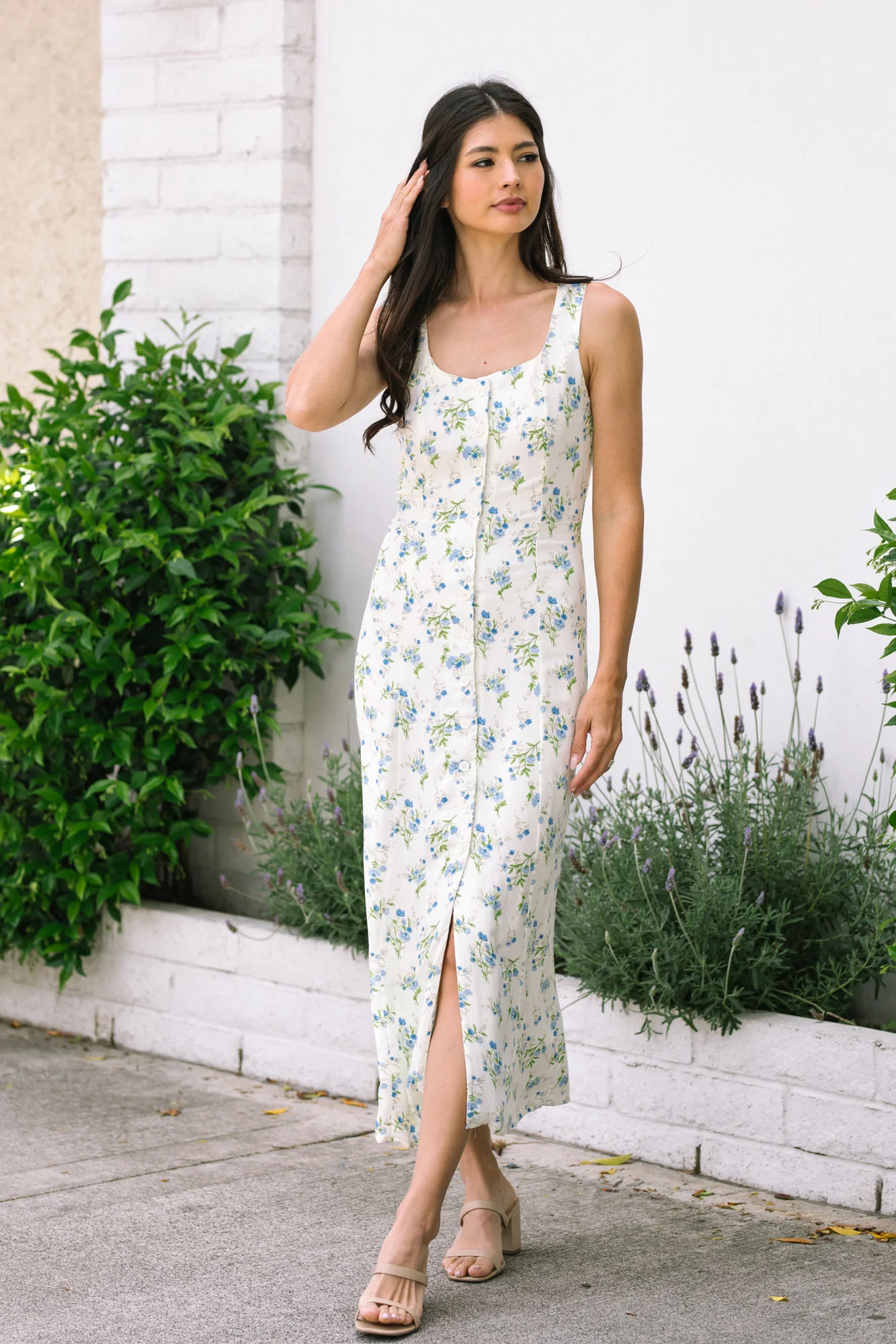 Larissa Buttoned Floral Dress