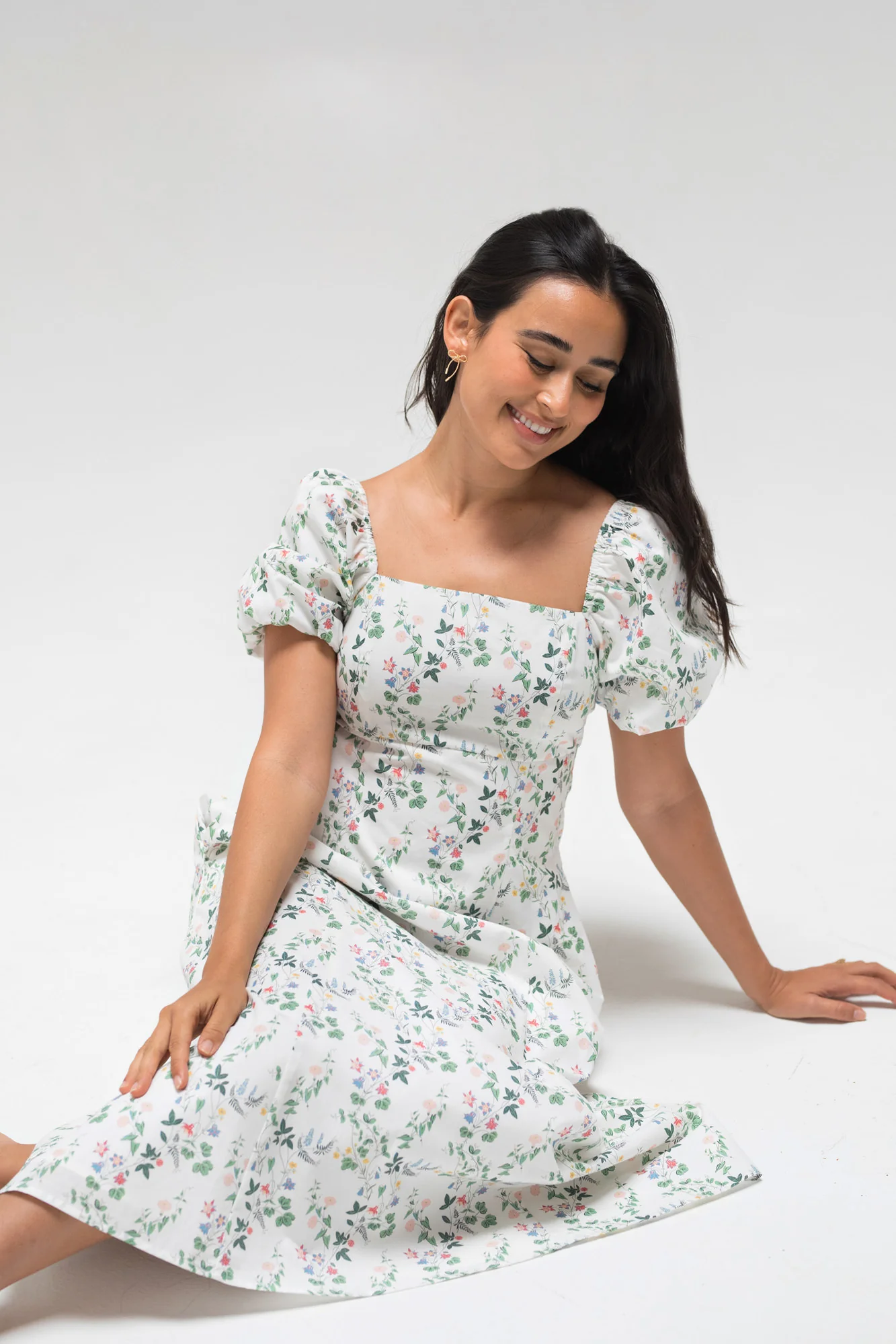 Delilah Floral Midi Dress